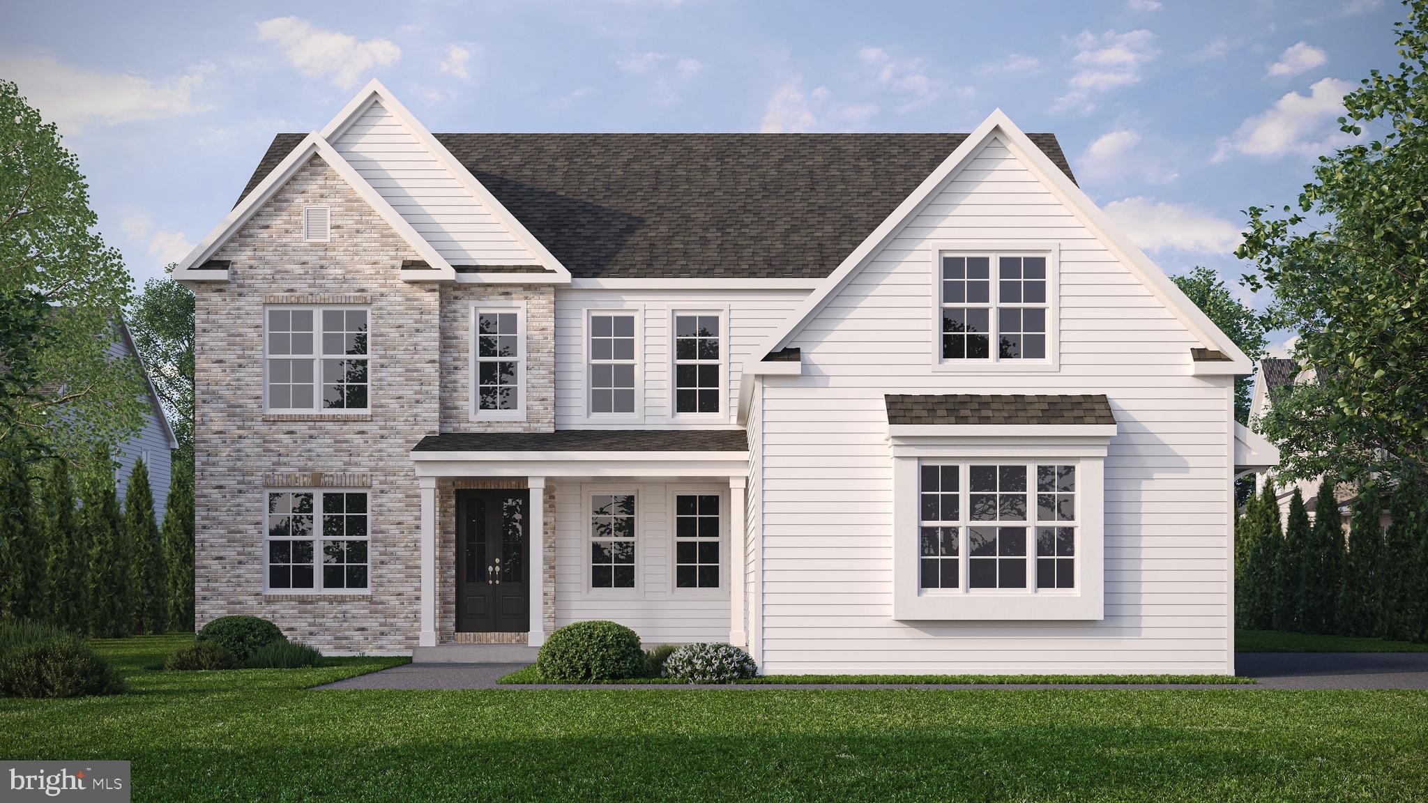 The Monroe III provides a flexible floor plan to accommodate your family’s needs now, and years from now. Coupled with a side loading three car garage and charming covered front porch, the Monroe III’s exterior hints at the generously proportioned interior. Merging the modern appeal of a kitchen that opens to a Great Room, with the traditional appeal of a formal dining room and study, the Monroe III checks all of the boxes. Flexible spaces offer opportunities to adapt the floor plan to suit your way of life and give new meaning to “forever home”. Four second floor bedrooms are standard, but up to six may be accommodated, including the option for “first floor living”, or two Primary Suites. With no shortage of bathrooms, and abundant closet space, there is room for everyone and everything. The prime cul-de-sac location, large lot size, and walkout basement make Lot 7 one of the most desirable locations within this new home community.  Available in three elevations: The Heritage, The Farmhouse, and The Manor; with multiple exterior options available for each elevation. Homes are “to-be- built”. Inquire with sales agent regarding the purchase and build process. Gibson Court is ideally located within minutes of shopping and dining, award-winning schools, and convenient highway access. Equal Housing opportunity. GPS: 2785 Old Cedar Grove Rd, Broomall, 19008.