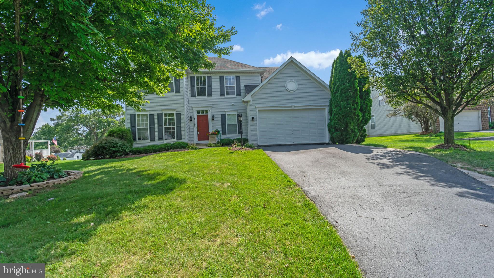 Fabulous colonial in Parrs Ridge community! The main level features stunning cherry wood floors throughout. Spacious  living room  and formal dining room, half bath and laundry room.  Gourmet kitchen with a large kitchen island,  beautiful quartz countertops, stainless steel appliances and custom backsplash.  Light filled family room off the kitchen . Amazing outdoor space.  Private deck and patio. Custom pergola. Large level lot with greenspace . The upstairs offers 4  generously sized bedrooms. The primary suite includes spacious walk in closets and impressive updated master bath and  updated hall bath. The lower level features a fully finished basement with luxury vinyl plank flooring and  a beautifully updated full bath.  Plenty of parking with a 2 car garage and driveway.  A MUST SEE!!
