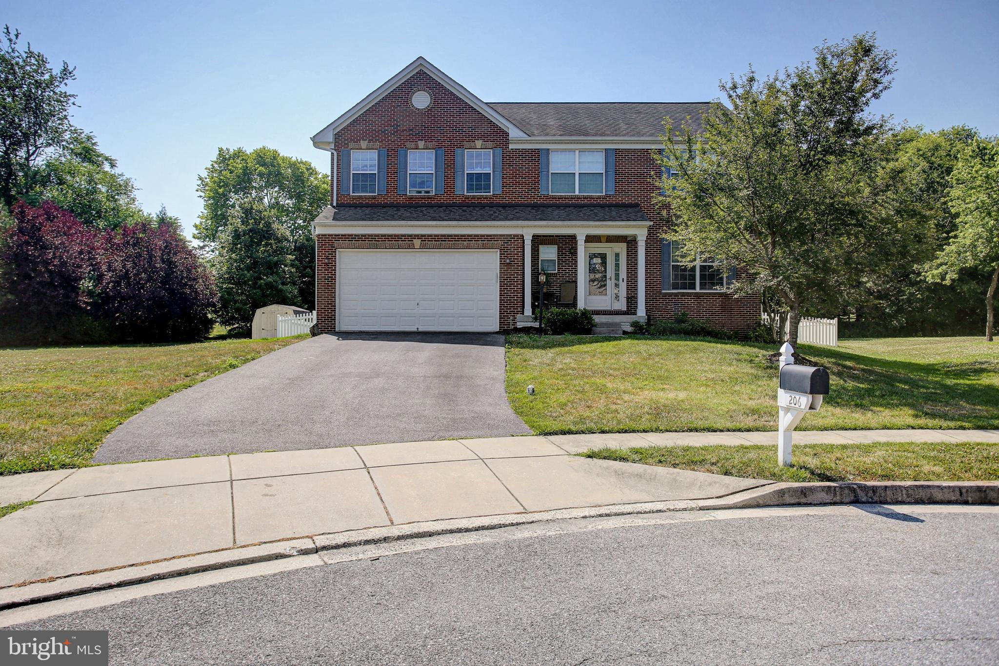Welcome to 206 Polaris Ct! Tucked at the end of a peaceful cul‑de‑sac in Sun Meadow, this beautifully refreshed 4‑bedroom Colonial backs to greenspace, offering the perfect combination of privacy, comfort, and convenience. Step inside to discover new flooring, and fresh paint throughout. This home features a bright, welcoming layout designed for everyday living and effortless entertaining. The main level flows with natural light and warm updates, while the upper level features four spacious bedrooms and two full baths, and convenient laundry room. The main level features a traditional style with some enhancements. Home was built with a "bump-out" across the back to allow for just a little more space in each of the areas  creating a great flow that transitions from room to room. The owners opened up a wall between kitchen and dining room that is fantastic for entertaining! Family room off the kitchen and sliding door out to the rear yard make this home feel of a more open concept than most colonial styled homes. In the upper level, the owners suite is a large welcoming room that has ensuite full bath with separate shower, with soaking tub and a  swoon-worthy walk in closet ready for every season! Three additional bedrooms, all spacious and ready for all your family's needs. The partially finished walkout basement adds valuable flex space—with a rec room, home gym space, and hobby areas—with room to expand, storage and a rough‑in for an additional full bath already in place. Outside, enjoy a partially fenced rear yard that opens to greenspace - yard space extends beyond fenced area...perfect for pets, play, and quiet evenings at home. The 2‑car garage provides parking, storage and convenience. The location can’t be beat: close to parks, schools, and major commuter routes for easy access to Frederick, Baltimore, and beyond. A refreshed home in a prime Walkersville setting—move‑in ready and full of potential for your next chapter. Showings begin Friday July 3rd.