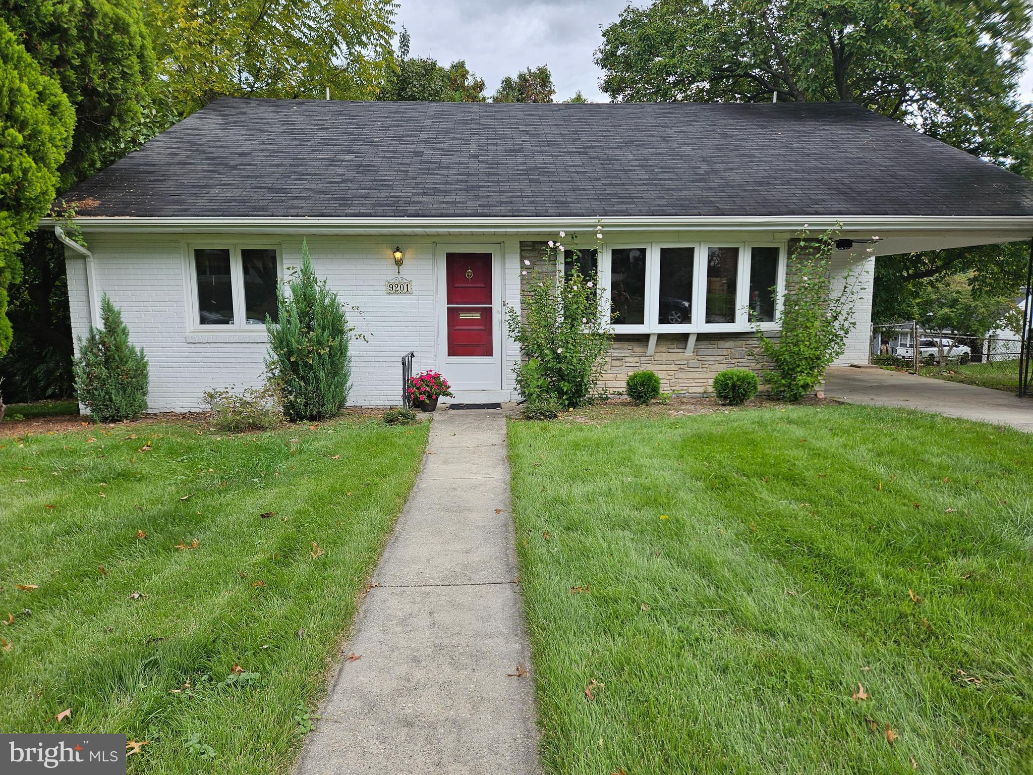 ** Mid-Century Modern, 3 levels on a large pretty corner lot (7354 sq ft) Open & Airy concept with tall cathedral ceilings and hardwood floors, Living Room with bayfront windows and Spanish styled railings leading to an open 2nd floor hallway. Separate Dining room adjacent to eat in Kitchen with stainless steel appliances, 3 well-proportioned bedrooms and 2 full baths on 2nd floor all bright & cheery... one with ensuite & large walk-in closet!! Walkout above ground lower-level Recreation Room with wood burning fireplace and full- sized windows, plus 4th bedroom includes able sized storage area with utilities & washer/dryer!
Super location 2 blocks from Rock Creek Park and playground 2 blocks to Stoneridge High School, nearby NIH Naval Hospital & Medical Center and metro/Subway!!! easy access to 495 & I-270 downtown Bethesda & Uptown Rockville