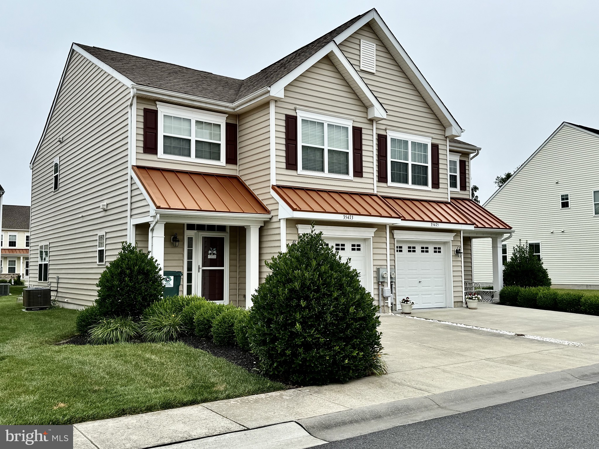 Welcome to this stunning villa-style home located in the desirable community of Rehoboth Beach, DE. This spacious property boasts 3 bedrooms and 2.1 bathrooms spread over 2 levels, offering plenty of space for comfortable living. Step inside to discover a modern interior featuring wood floors throughout the 1st floor and NEW carpeted floors & stairs on 2nd floor, ceiling fans, and recessed lighting throughout. The open floor plan includes a dining area, perfect for entertaining guests, as well as a large breakfast bar. The kitchen is equipped with granite counters, stainless steel appliances, including a built-in microwave, refrigerator w/ice and NEW dishwasher. Relax in the luxurious soaking tub or unwind in the stall shower in the master suite, which also includes a walk-in closet for all your storage needs. Other interior highlights include a cozy fireplace and updated electric. Outside, you'll find a beautifully landscaped yard, patio to enjoy those summer barbecues. Enjoy the sidewalks and street lights, creating a charming atmosphere. The community pool offers a refreshing retreat during the summer months, while underground lawn sprinklers make yard maintenance a breeze. Lawn care and trash included in the condo fee. Recent updates to this property include a new dishwasher and carpets, ensuring a move-in ready experience for the new owners. With central A/C and a heat pump with electric backup, you'll stay comfortable in any season. Don't miss out on the opportunity to make this beautiful home yours. Schedule a showing today and experience the best of coastal living in Rehoboth Beach!