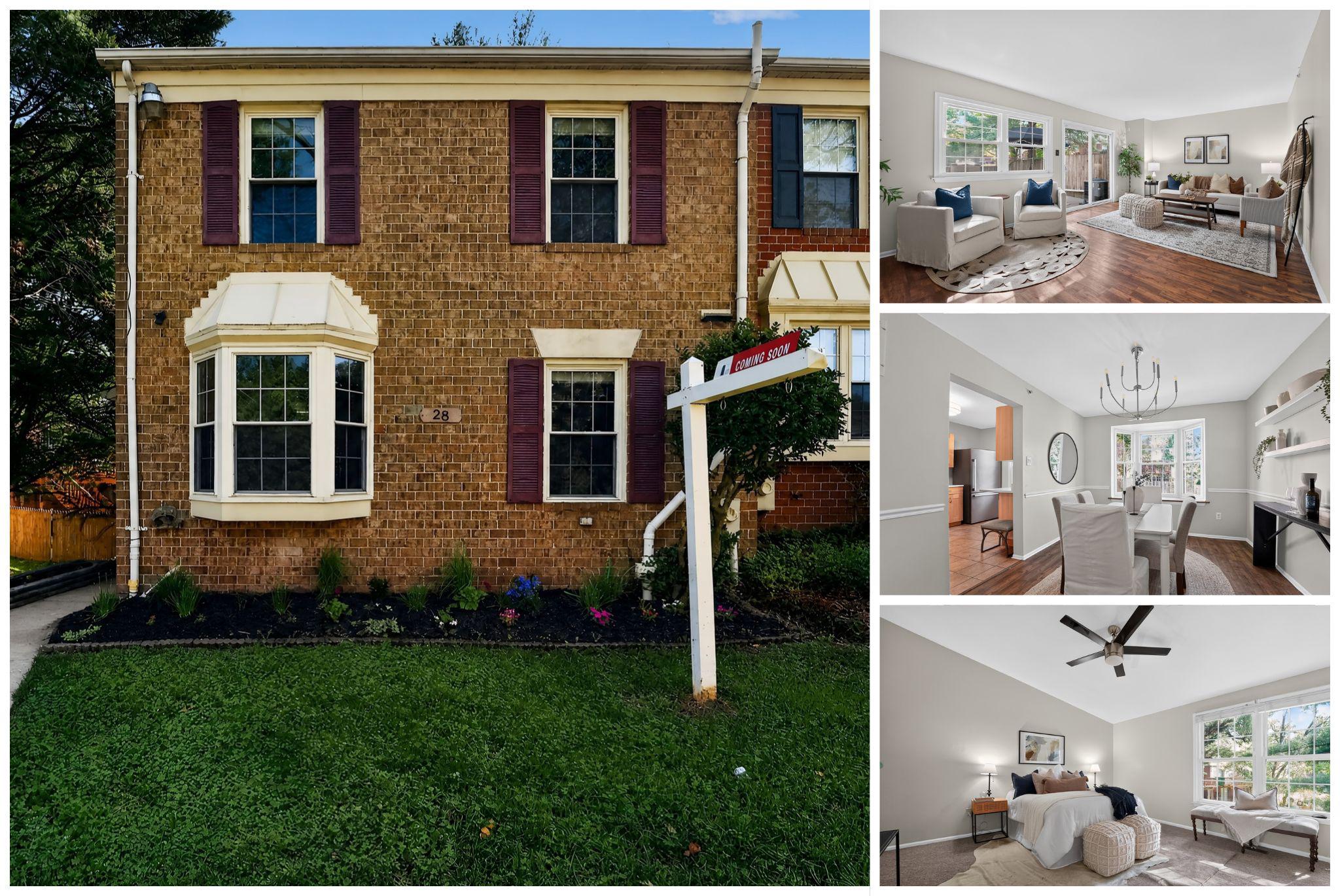 WOW! - Welcome to this Beautifully maintained Colonial Townhouse with more than 2,000 SqFt of living space. This END UNIT rowhome blends SUBURBAN LIVING with STYLE and ACCESSIBILITY. Nestled in the desirable McDonogh Township, this home boasts 4 spacious bedrooms and 2 full + 2 half bathrooms, providing ample space for RELAXATION and ENTERTAINMENT. Step inside to a Spacious main level featuring a VERY Large living room, a Dedicated dining room with a Picturesque BAY WINDOW, and an Open & Airy Kitchen with gorgeous QUARTZ COUNTERTOPS. Upstairs sits 3 bedrooms, one of which is a large and fully outfitted OWNER’S SUITE with WALK-IN CLOSET & Private Bath. Back Downstairs enjoy the WARMTH & CONVENIENCE of a two-sided fully finished Basement. One side features a FAMILY ROOM with a cozy corner FIREPLACE adorned by modern tile, glass doors and a stylish mantel, creating an inviting atmosphere for gatherings. The other side offers an ADDITIONAL LIVING SPACE that can be tailored to your lifestyle (office, playroom, home theater), Laundry, and a Half Bath. Step outside into the backyard to discover a LOW MAINTENANCE lot with a corner location providing a sense of privacy and tranquility. Perfect for BBQ’s, a fruit & veggie garden, or water balloons on a hot summer day. Before leaving, you'll feel a sense of PEACE AND CALM. That's because this is NOT A FLIP! This is truly a ONE-OF-A-KIND home that's been well LOVED and well CARED FOR. Welcome HOME!   ***Carpet is brand new, Countertops (2026), Dishwasher (2026), Fridge (2024), Stove (2024), Hot Water Tank (2021), HVAC (2012).***