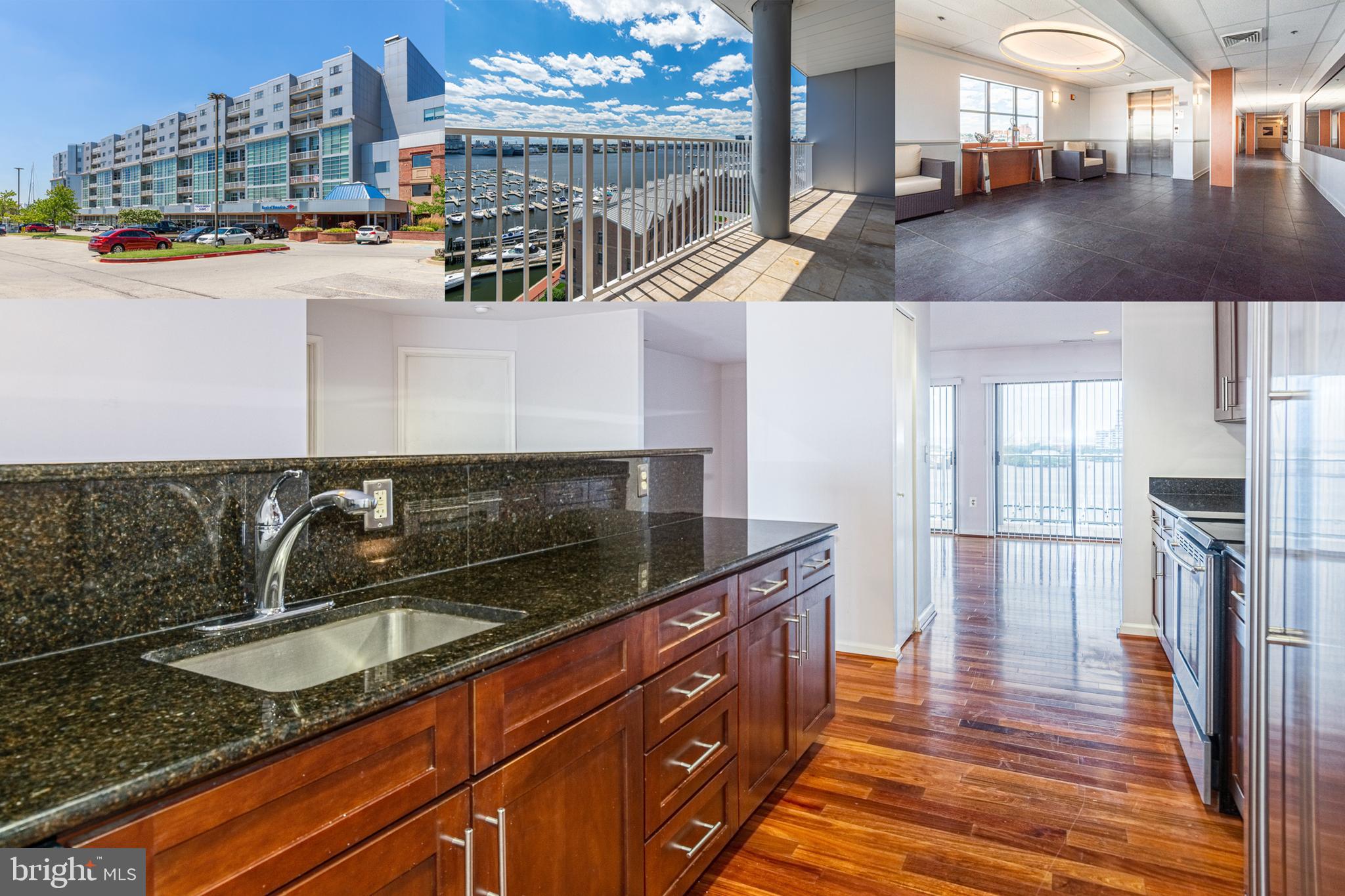 MOTIVATED SELLER ! RESORT STYLE LIVING IN THE CITY !!!  Welcome to Lighthouse Point ;  one of  Canton's premier WATER  oriented buildings. Almost 2000 S/F of living space featuring a sun-drenched living room and separate dining area with cherry hardwood floors, Chef's kitchen with granite counters, ss appliances, and tons of cabinet space, Primary bedroom suite with full bath and walk-in closet, 2 additional bedrooms with a shared bath, 3 private balconies including one with incredible water views, and 2 deeded garage parking spaces. Building amenities include 24 hour security, fitness center and much more. Convenient to the promenade, dining and so much more