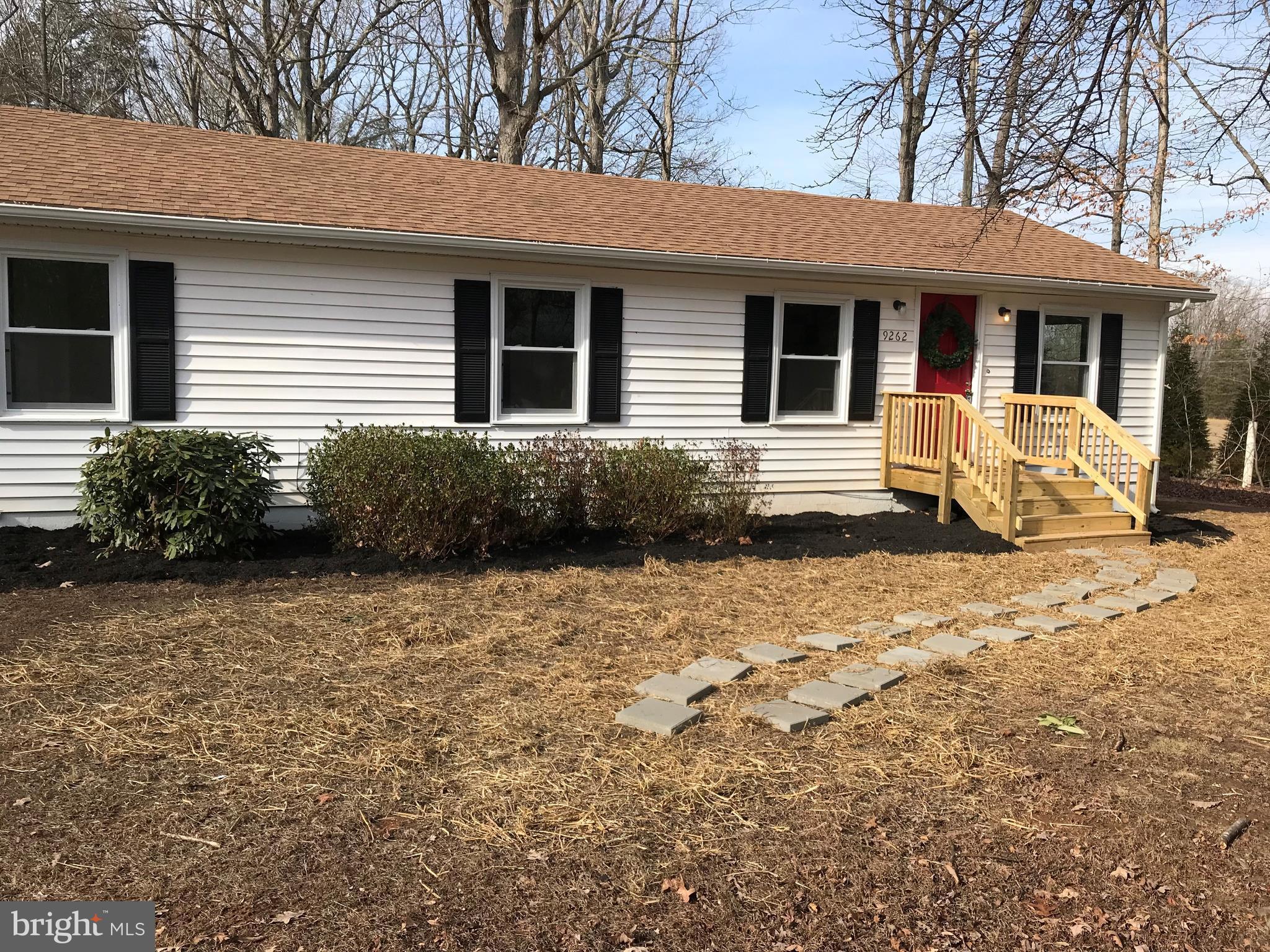 Newly renovated (2014) rambler on over 3 acres! Granite counter tops, new cabinetry, claw foot tub, new ceramic tile, new windows throughout, new heating and A/C in 2013 and detached 2 car garage/workshop all nestled in quiet, quaint Rhoadesville!