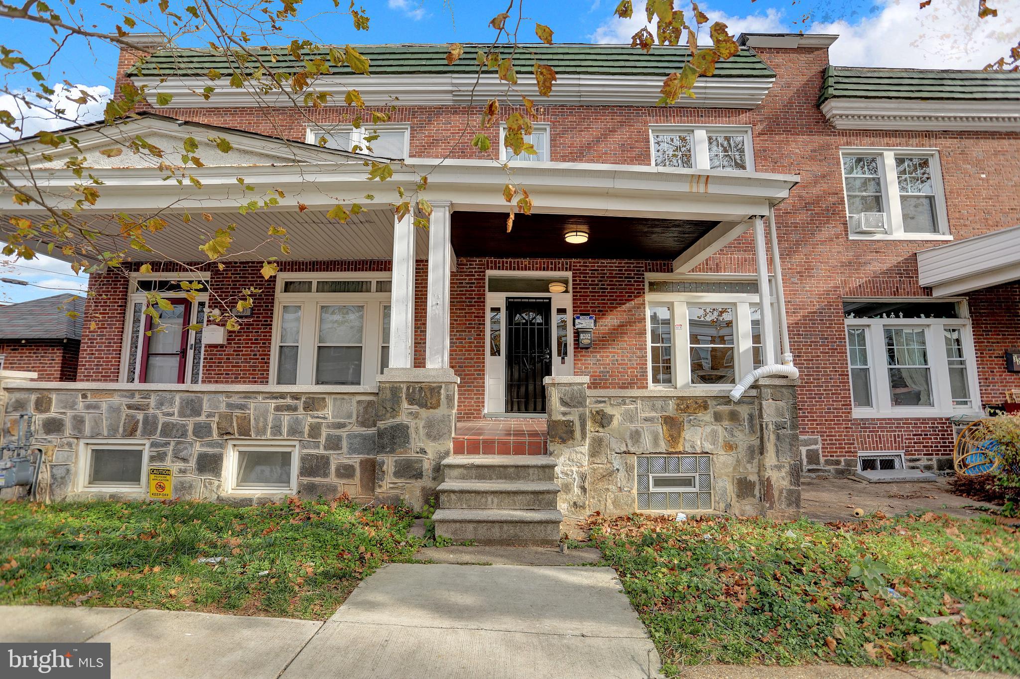Welcome to 3202 Dudley Avenue, a lovely newly remodeled home nestled in Baltimore's Belair-Edison neighborhood. This modern residence perfectly blends charm with contemporary updates. It features LVP flooring throughout, and recessed lighting in the first and lower level. The original stained glass in the front window was preserved for a little charm from yesteryear. The heart of this home is its stylish kitchen, adorned with quartz countertops, stainless steel appliances, and a striking herringbone backsplash. A convenient peninsula adds seating and additional food prep space. Rose gold hardware and fixtures add a touch of luxury, making this kitchen a true showstopper. Kickback on the large front porch or relax in your fully fenced backyard with plenty of room for crab feasts and entertaining! New HVAC, water heater, and updated electric and plumbing systems.   Great location that is walking distance to Herring Run Park and Clifton Park, and quick access to 895 and 95. This stylish townhome is a real treasure, mixing comfort and convenience.