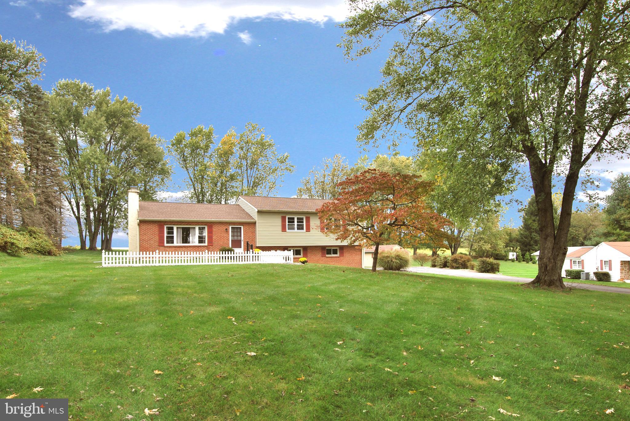 Tucked away near the end of a cul-de-sac in East Brandywine township is this handsome four bedroom, two full bath Colonial home. Only one owner for the life of this home, this property will allure you with the beautiful yard, mature landscaping, and scenic rural countryside views from your backyard which is a Conservation parcel.  Enter the your home through your front door which brings you into its large living room with brick, wood-burning fireplace, hardwood flooring and views of your lovely front yard.  Behind the living room is your Dining Room and Kitchen with eat-in option .As you walk up the stairs you will find  four bedrooms  with hardwood flooring and a full bath. Traveling down the stairs to the lower level is a large family room or bonus room and a full bath. From this ground level you can utilize your laundry area with storage and the garage. Additionally, step down one more level to your full unfinished basement with plenty of room for storage, a workroom and household systems. Plenty of space here for room to grow. Property can use some cosmetic updating;  however owner maintained the home and property.  More storage available in the pull down steps to the attic.   If you are seeking a home in  the DASD in a residential neighborhood look no further!  Only minutes to food shopping, Rte. 322, Rte. 30 Bypass,  the High School, The Stem Academy, Parks ( including East Brandywine Township park), Kerr Park, Hibernia County Park and Marsh Creek Park.  No HOA fees! Property backs to open space where seasonal wildlife can be seen from your back yard! Property is being sold in As-Is condition.