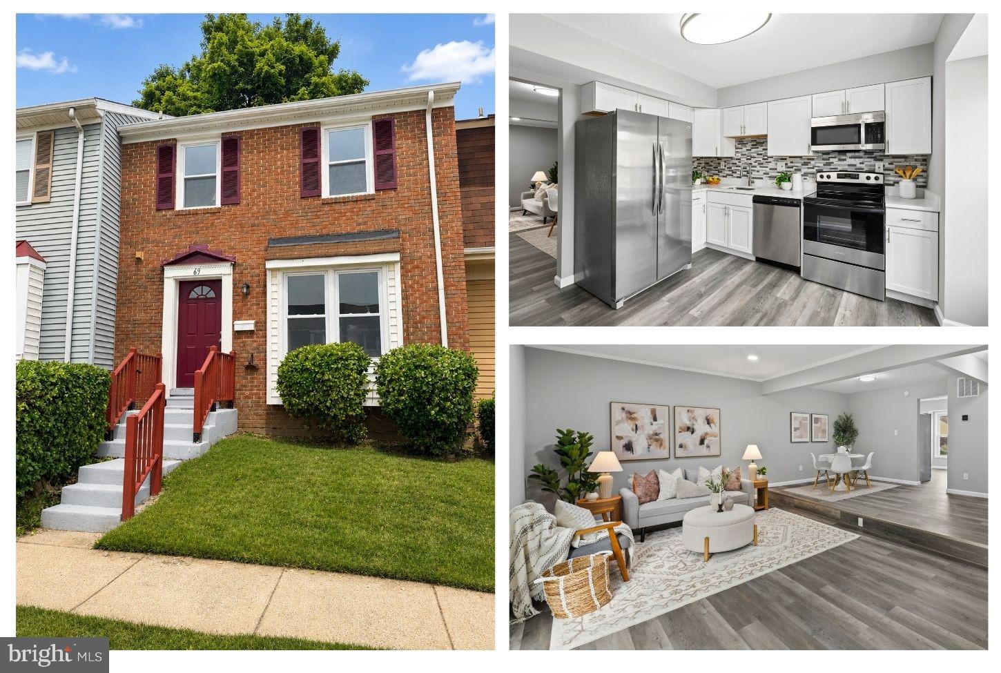 Freshly renovated and move-in ready, this beautifully updated townhome offers the perfect combination of modern style, flexible living space, and an unbeatable location. Nestled in a picture-perfect, exceptionally well-maintained community, you’ll enjoy peaceful surroundings while being less than a minute from grocery shopping, restaurants, and countless everyday conveniences. Step inside to discover a stunning remodeled kitchen featuring quartz countertops, sleek new cabinetry, a stylish backsplash, and brand-new stainless steel appliances. Whether you’re preparing a quick weeknight meal or hosting family and friends, this space is as functional as it is beautiful. The adjoining room offers an expansive, light-filled layout with space to create the living room, dining area, home office, or reading nook that best fits your lifestyle. A convenient half bath completes this level. Upstairs, the spacious Primary Suite provides a relaxing retreat with double closets and a beautifully updated private full bathroom featuring an upscale vanity and contemporary standing shower. Two additional generously sized bedrooms, a well-appointed hall bathroom, and a linen closet provide comfortable accommodations for family and guests alike. The finished lower level expands your living space even further, offering endless possibilities. Create the ultimate theater room, cozy den, game room, or the perfect spot to gather for football Sundays and your favorite Netflix series. A dedicated laundry room and additional storage closet add everyday convenience. Thoughtfully renovated with today’s most desirable finishes while maintaining a warm, neutral palette, this home provides the perfect backdrop for your personal style. Simply unpack, settle in, and start enjoying everything this wonderful home and welcoming community have to offer.
