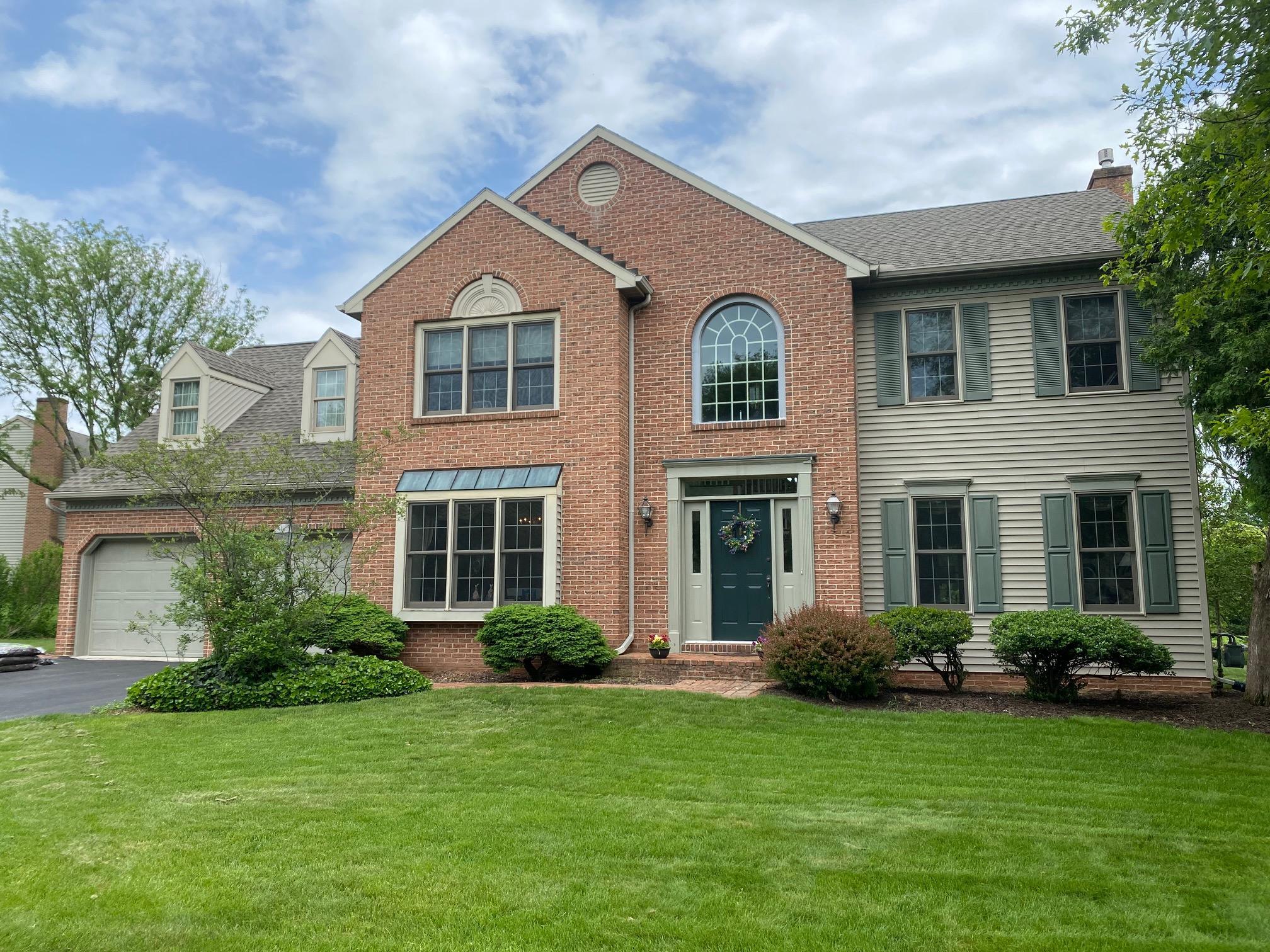 Nestled in the charming subdivision of The Ridings, this stunning Colonial-style home offers a perfect blend of modern comfort and classic elegance. With a major renovation completed in 2018, this residence boasts an impressive 2,699 square feet of living space, making it an ideal sanctuary for those seeking both style and functionality. Step inside to discover a warm and inviting interior, featuring a spacious open floor plan that seamlessly connects the family room and kitchen. The family room, adorned with a cozy gas fireplace, is perfect for gatherings or quiet evenings at home. The kitchen is a chef's delight, equipped with high-efficiency appliances including a self-cleaning oven, microwave, and dishwasher (new), ensuring meal prep is a breeze. Enjoy casual dining in the breakfast area or host formal dinners in the separate dining room, complete with elegant crystal chandelier and chair railings. The home offers four generously sized bedrooms, including a luxurious primary suite with a walk-in closet and a spa-like bathroom featuring a jetted tub and a walk-in shower. The exterior of the home is equally impressive, set on a spacious 0.52-acre lot that features beautifully landscaped front and rear yards. Enjoy outdoor living on the patio or porch, perfect for morning coffee or evening relaxation. The property also includes an oversized attached garage with ample storage space, along with a driveway that accommodates multiple vehicles. Located in a serene suburban setting, this home provides easy access to local amenities while maintaining a peaceful atmosphere. The neighborhood is known for its friendly community vibe, making it a wonderful place to call home. With energy-efficient, aluminum whapped windows and a well-maintained exterior, this property is not only beautiful but also practical. The combination of modern updates and classic charm makes this home a rare find. Don't miss the opportunity to make this exquisite residence your own, where comfort and style await at every turn.  All offers are being entertain... WITH AN AHS HOME WARRANTY INCLUDED, THIS HOME IS PRICED TO SELL!