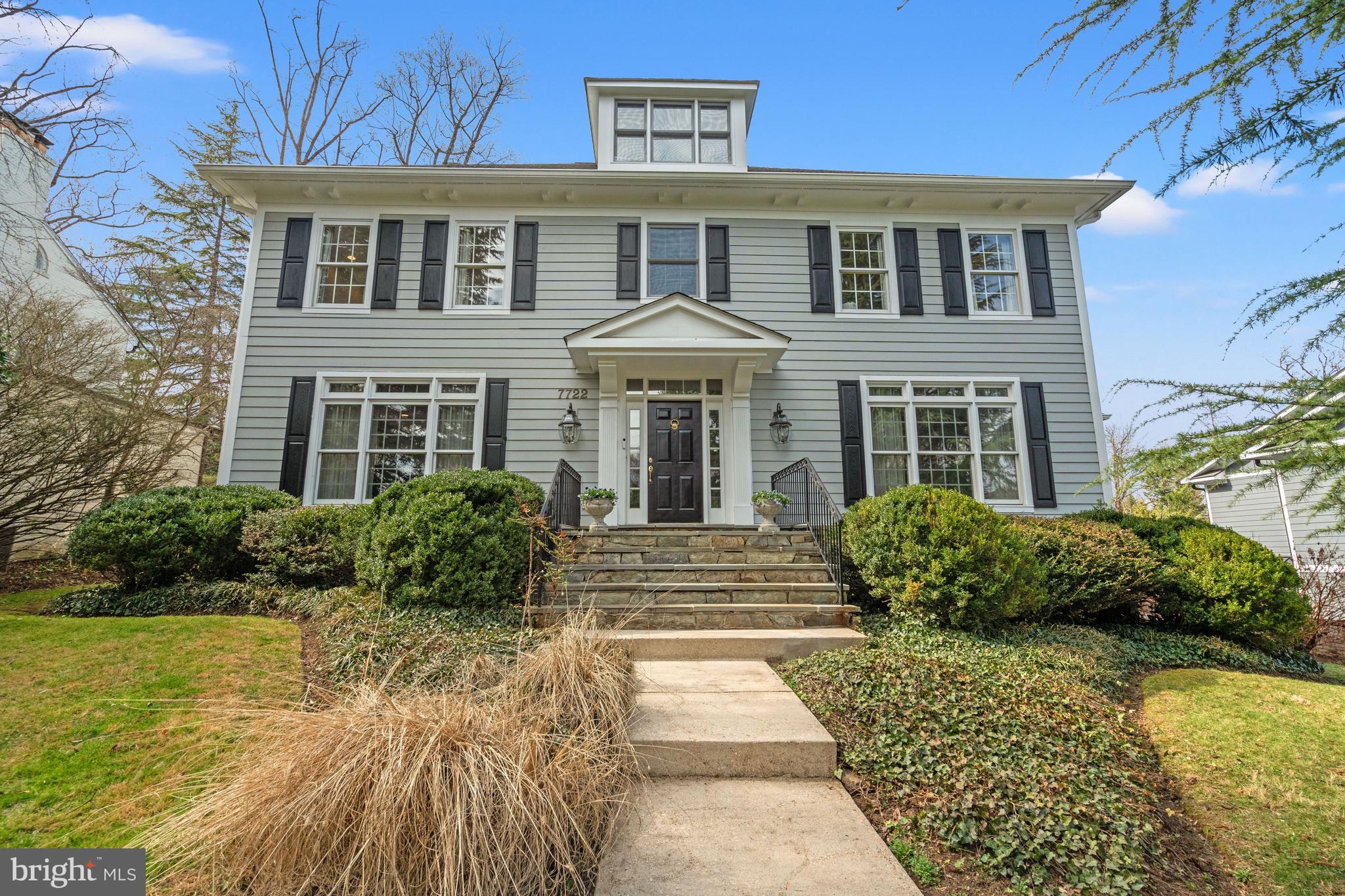 Rare opportunity in The Hamlet! This stunning 5BR/3.5BA Colonial boasts approximately 4,950 sq. ft. of meticulously maintained living space across three finished levels. Highlights include: A grand two-story foyer, formal living/dining rooms, and a gourmet kitchen with a butler's pantry and breakfast area. The primary suite is a true retreat with tray ceilings and two walk-in closets. Enjoy the convenience of a dedicated mudroom, laundry room, and a detached two-car garage. The versatile lower level features a 5th bedroom, full bath, and fireplace-equipped den. Set on a beautifully landscaped lot with a covered back porch, this home perfectly balances traditional elegance with today's must-have amenities.
