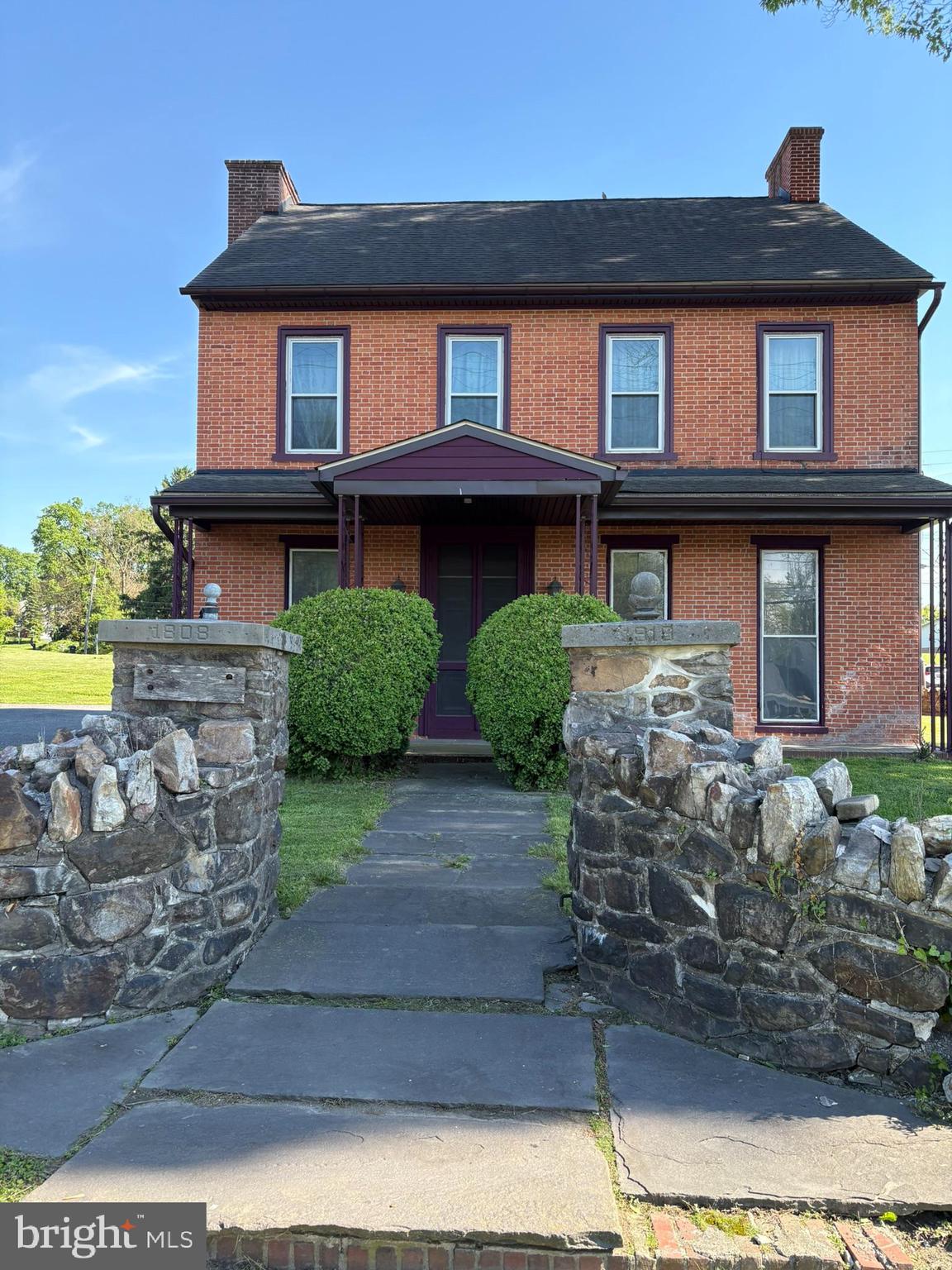 Historic circa-1804 brick mansion offering 4,981 total sq. ft. with 5 fireplaces and timeless character throughout. Major updates include newer heating and central air, roof, and windows. Rich in history, the property has previously served as a tavern, inn, residence, and apartments, and is now configured as a single-family home. Current owner had received approvals for a Bed & Breakfast, though approvals have since expired. A truly one-of-a-kind property filled with charm, history, and endless potential.
