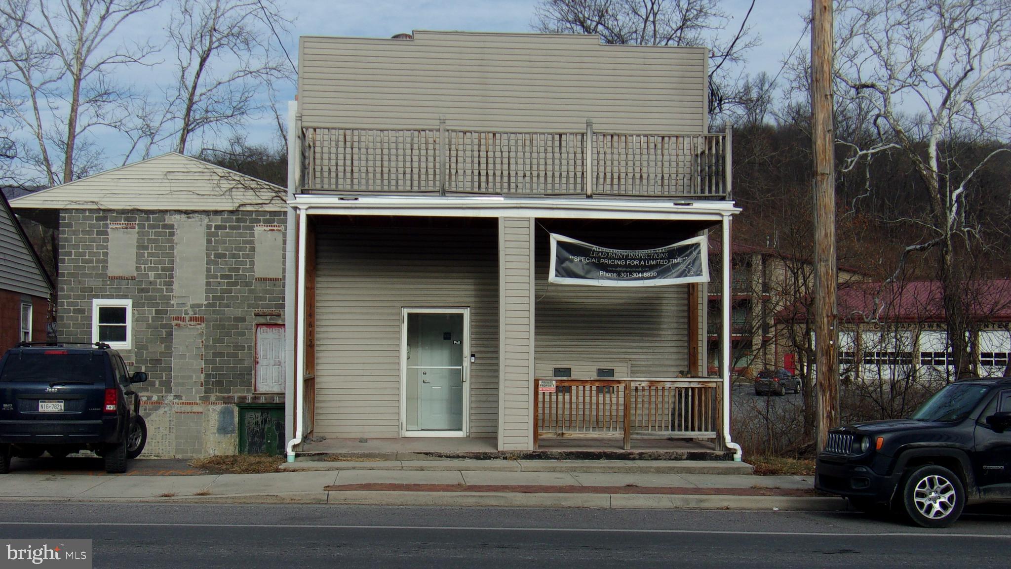 INVESTORS TAKE A LOOK!!! GREAT LOCATION ON MCMULLEN HWY ACROSS FROM THE SHEETZ IN CRESAPTOWN!! NICELY RENOVATED! MULTIPLE UNITS FOR BUSINESS OFFICES - APARTMENTS - LIVE IN ONE AND RENT THE OTHER - AIR B&B ??  PLUS SGTORAGE UNITS IN THE BSMT FOR RENT! INCOME POTENTIAL THERE!!  (PHOTOS ARE JUST A FEW OF THE UNITS)