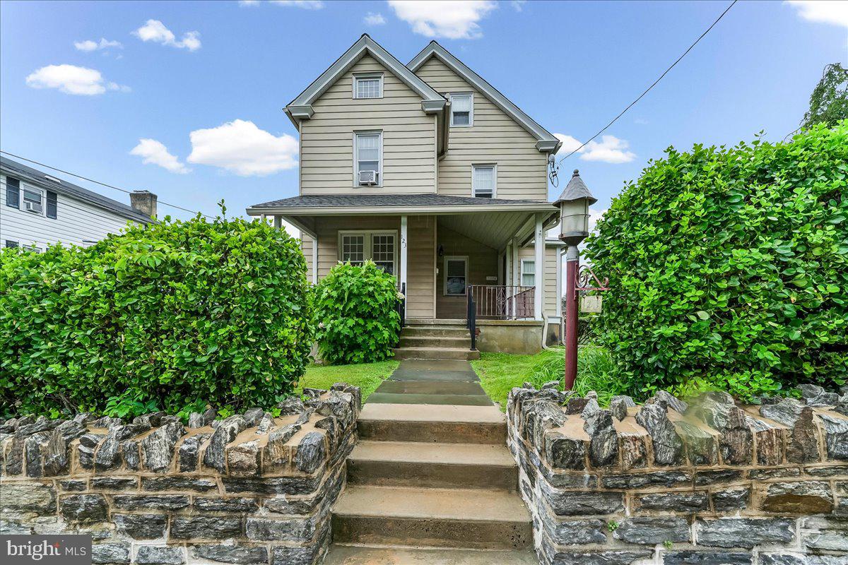 Excellent investment opportunity in the heart of the Borough of Jenkintown. 123 Cedar Street is a well-maintained 3-unit multifamily property featuring one spacious 2-bedroom unit and two 1-bedroom units, plus a detached 2-car garage providing additional rental income. This fully-rented property currently generates over $55,000 in annual gross rent, with a mix of stable lease terms and month-to-month flexibility.

Major improvements include a full roof and gutter replacement in 2020, new central HVAC for the first floor installed in 2023, new paved driveway in 2022, repointed front stone wall, and upgraded electric service with 150-amp panels for each unit and basement and a 200-amp upgrade for the whole house, including new wiring throughout. Recent unit updates include newer flooring, paint, toilets, appliances, hot water heaters, updated laundry appliances, and separate electric/gas utilities. 
Located in desirable Jenkintown Borough, this property offers convenient access to shops, restaurants, public transportation, regional rail, and major commuter routes. A strong option for investors, owner-occupants, or buyers looking for a well-located income-producing property.  Electric and gas is separately metered.
