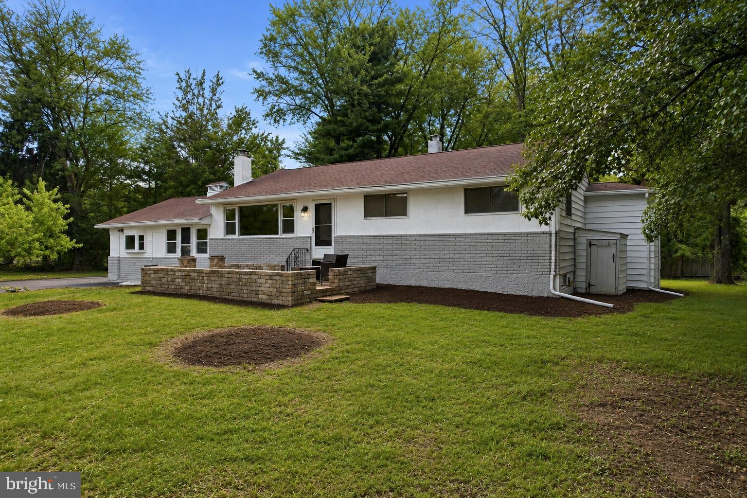 Welcome to this stunning, fully remodeled sprawling ranch nestled on a quiet, tree-lined street in highly desirable Horsham Township. Situated on a beautiful half-acre lot, this exceptional home offers the perfect blend of modern finishes, generous living space, and effortless one-floor living. Step inside to discover a bright and inviting living room featuring a beautiful fireplace, creating the perfect gathering space. The heart of the home is the gorgeous, fully renovated eat-in kitchen, complete with stylish finishes, abundant cabinetry, and plenty of room for family meals and entertaining. Just beyond the kitchen is an impressive step-down family room boasting soaring cathedral ceilings and an expansive layout that provides incredible space for relaxing or hosting guests. The main level also features a spacious primary suite with a beautifully remodeled en-suite bathroom, along with two additional generously sized bedrooms and a tastefully updated full hall bathroom. Need even more space? The full basement offers the best of both worlds—half has been finished to create additional living or recreation space, while the remaining half provides abundant storage and utility space. Step outside to the back deck—perfect for outdoor dining, entertaining, or simply enjoying the tranquil surroundings. Located on a quiet road in sought-after Horsham Township, this move-in-ready home combines timeless style, quality craftsmanship, and an unbeatable location.  Don't miss your opportunity to own this beautifully renovated home—schedule your private showing today!