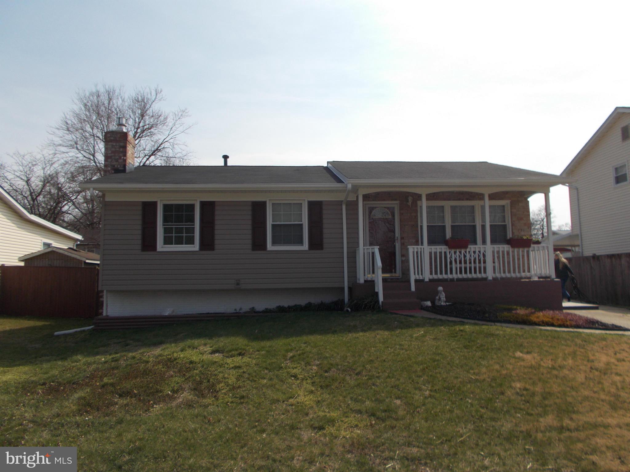 Incredible opportunity to own this beautifully maintained, charming rancher! Relax on the front porch or your back deck overlooking the fenced yard! New roof & siding! Recently updated kitchen, baths, and windows! Freshly painted! Hardwood under brand new carpet! All appliances included! Walk to the park, community pool, and shopping! Easy access to BWI, Ft. Meade, Annapolis, and Baltimore! Hurry!