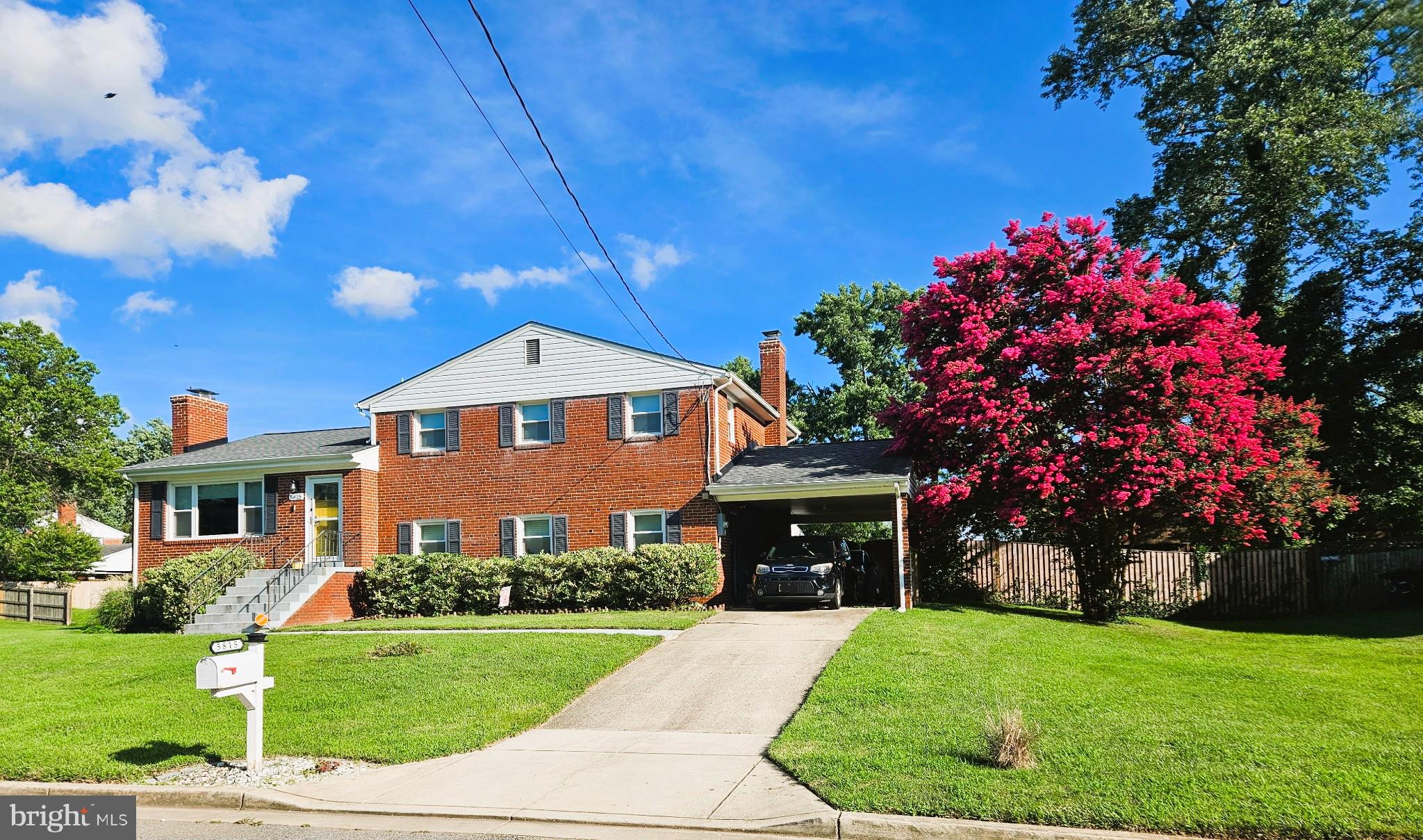 Welcome to this charming and beautifully updated 4-bedroom, 3-bath home, renovated in 2020, offers warm, inviting spaces and modern finishes.  Enjoy a bright kitchen with granite countertops and stainless-steel appliances, a living room with a fireplace and a large family room with a second fireplace perfect for gatherings. The finished basement expands your living options, the large laundry room with a new washer and dryer adds everyday convenience.  The fenced in backyard provides privacy and space to relax in this cozy corner-lot property. Ideally located near local shopping, restaurants, major commuter routes, quick access to Andrews AFB, National Harbor, Alexandria and downtown DC, this home delivers both comfort and accessibility.