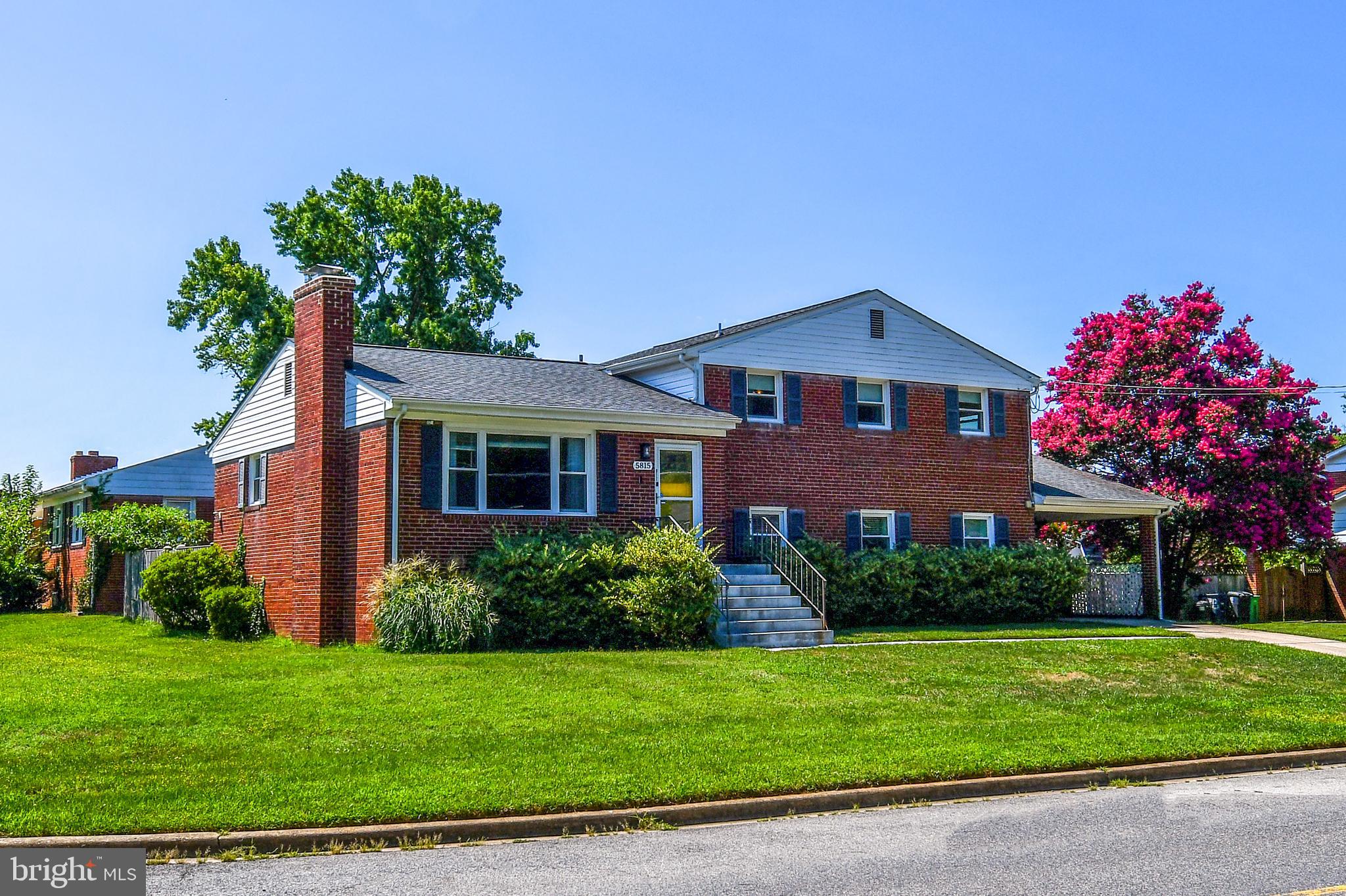 Welcome to this charming and beautifully updated 4-bedroom, 3-bath home, renovated in 2020, offers warm, inviting spaces and modern finishes.  Enjoy a bright kitchen with granite countertops and stainless-steel appliances, a living room with a fireplace and a large family room with a second fireplace perfect for gatherings. The finished basement expands your living options, the large laundry room with a new washer and dryer adds everyday convenience.  The fenced in backyard provides privacy and space to relax in this cozy corner-lot property. Ideally located near local shopping, restaurants, major commuter routes, quick access to Andrews AFB, National Harbor, Alexandria and downtown DC, this home delivers both comfort and accessibility.