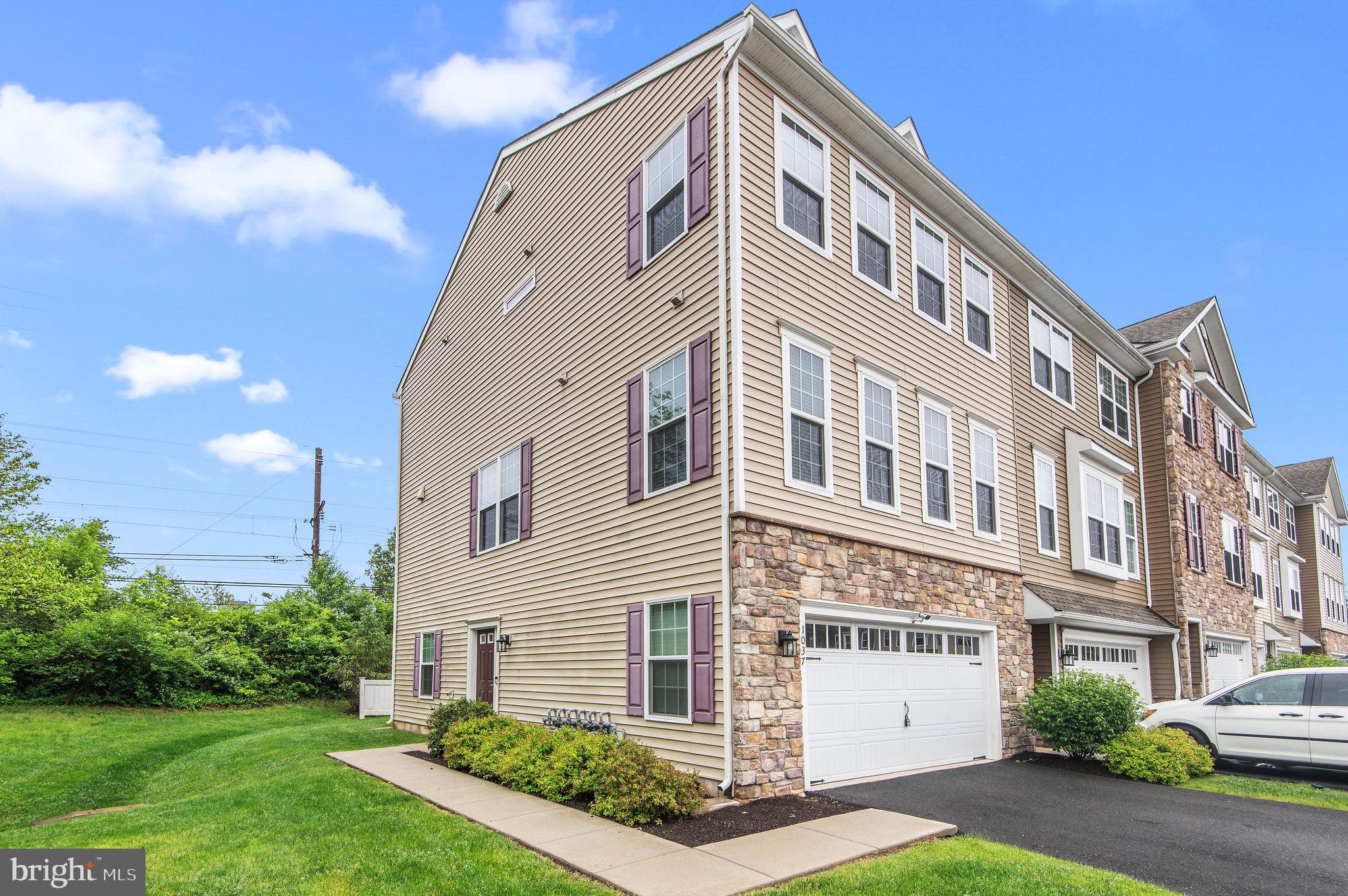 Are you tired of paying High Gas prices?  Look no further!  This beautiful townhome sits just adjacent to Fortuna Train Station with service to Doylestown and Center City, making any commute a breeze!  With the convenience of the train you could Park your car in the Over sized garage and leave it there until the weekend.  This SPACIOUS Chestnut Grande End model townhome offers plenty of space to make your own.  Through the side entrance into a warm entry way with custom cubby and access to the garage and BONUS ROOM with its own half bath and access to the yard.  Up the stairs to the main floor with HUGE open format kitchen, dining room and living room with access to the rear deck and yet another half bath.  Up the stairs to the upper level which offers 2 generously sized bedrooms, full hall bath and washer dryer.  And finishing off the upper level is the HUGE master bedroom with on suite bathroom and PLENTY of CLOSET space.  With this home you will not only save on vehicle gas and maintenance you will also save on exterior maintenance as well, The HOA takes care of all lawn maintenance, and snow removal.  This home also comes with all appliances.  Don’t miss this opportunity, book your showing today!