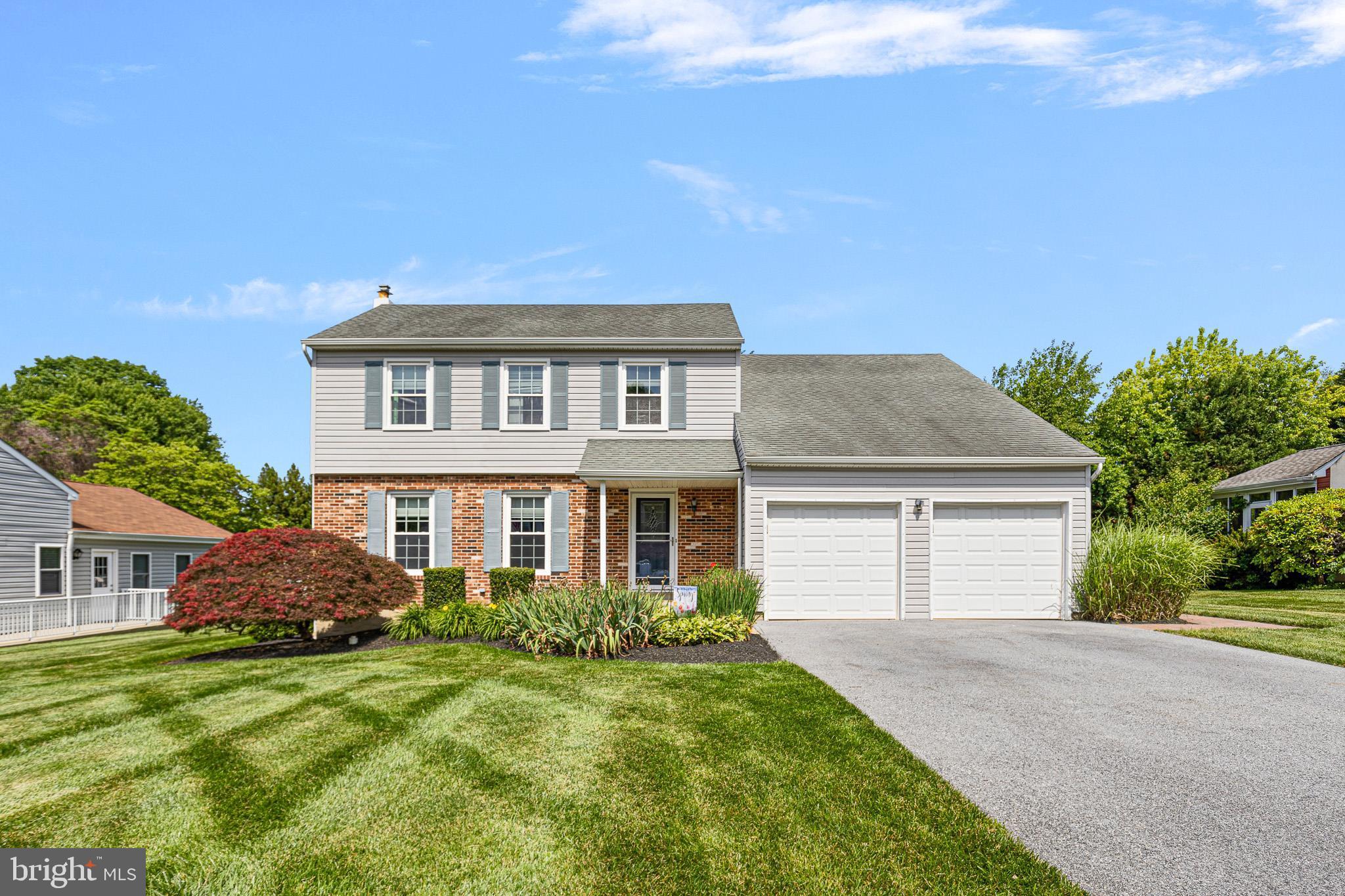 Come and see this beautifully maintained four bedroom 2.5 bath colonial on a quiet cul de sac.
Conveniently located just minutes from Delaware and a short drive to New Jersey. As you enter, you’re welcomed by a foyer featuring laminate flooring that extends through the entire first floor. The main level includes a living room and a dining room, creating a comfortable space for everyday living and entertaining. A powder room is also located on this level. The kitchen features laminate floors, granite countertops, stainless steel appliances, and a pantry for added storage. All kitchen appliances have been updated within the last 3 years. The family room is just off of the kitchen and a four season sunroom completes the first floor living.  Upstairs, you’ll find four bedrooms and two full bathrooms including a master on suite. The finished basement expands the living space with laminate flooring. Laundry and additional storage are also available in the basement.  The large backyard features a beautiful deck, a shed and enclosed fence.  Two car garage with easy inside access is also available.   Additional storage exists off of the master bedroom above the garage.  Conveniently located near local shopping, grocery stores, restaurants, and more, this home also offers easy access to I-95 for commuting
