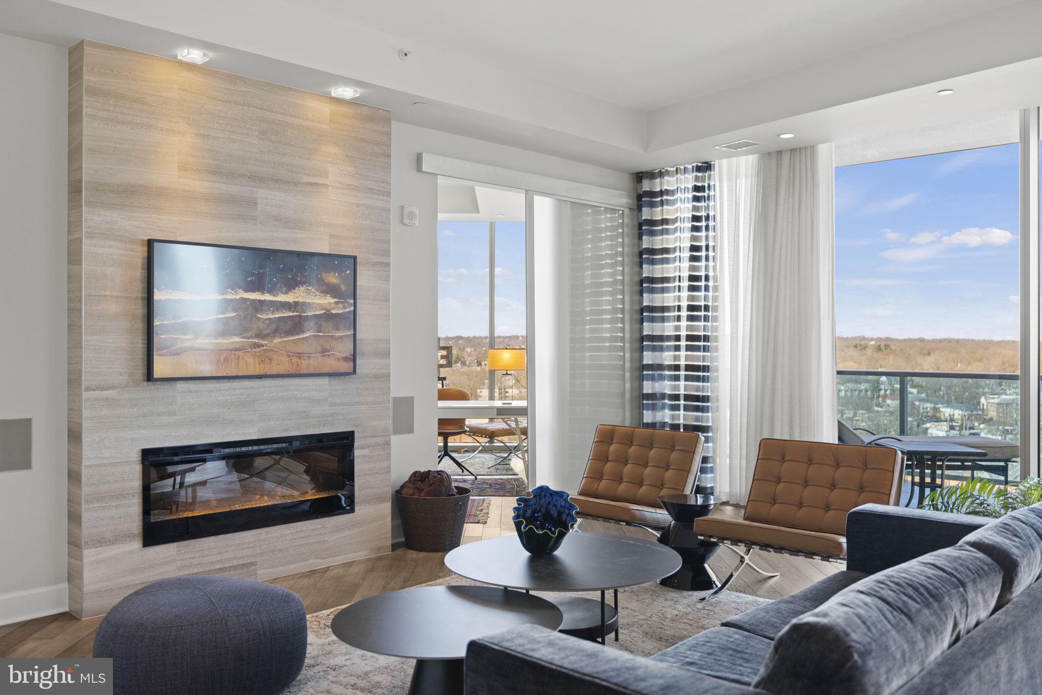 Welcome to your luxurious haven in the sky at Turnberry Tower, where opulence meets unparalleled convenience. Perched on the prestigious 19th floor, this property offers a majestic panorama of the Potomac River and breathtaking western sunsets.

Step into elegance and sophistication as you exit your private elevator and enter this two-bedroom, two-and-a-half-bath retreat. The owner's suite beckons with its lavish amenities—a jetted tub, separate shower, dual vanities, and not one, but two expansive closets. Motorized shades in every room add an effortless touch of luxury to your environment.

Indulge in the epitome of security and service with 24-hour security and valet parking for you and your esteemed guests. Take a dip in the temperature-controlled indoor pool or unwind in the hot tub/spa after a rigorous workout in the exceptional fitness center. Movie nights are elevated in the screening room, while the newly refurbished community room offers a serene space for gatherings or business meetings.

Your convenience is paramount, with a "garage within the garage" providing two parking spaces behind your own private door and electric vehicle charging. An adjacent spacious storage area ensures effortless organization of bikes and sports equipment that come right out of your car.  

Inside, marvel at the high ceilings and warm hardwood floors, while the custom Snaidero kitchen beckons culinary adventures with its commercial-grade appliances and integrated Miele coffee/espresso maker. Open the four access points to the expansive deck, spanning the length of the apartment, for unforgettable sunset views. Work from home seamlessly in the convenient home office or retreat to the spacious bedrooms, all while enjoying the 2,400 square feet of conditioned space. Additional highlights include a powder room for guests and a large laundry/storage area with access to the service hall and additional elevator bank.

Outside, the neighborhood delights with its proximity to two metro stops, a myriad of restaurants, and parks for leisurely strolls, including Gateway Dog Park. A short walk takes you into Georgetown, while a nearby Safeway caters to your everyday needs. With new dining and shopping options constantly emerging, Rosslyn promises a vibrant lifestyle. National Airport is just 10 minutes down the road and Dulles International is still within minutes. Nearby is Tyson’s Corner and its bevy of world-renowned retailers. Turnberry Tower offers the perfect combination of luxury and proximity.