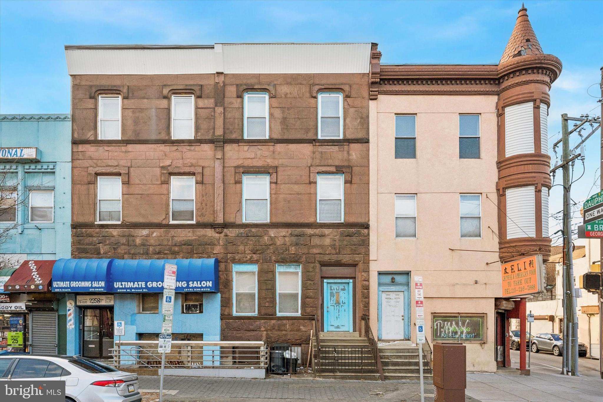 Exceptional value with this nine unit commercial mixed use brownstone on North Broad St. Located just steps away from the Broad St Line and Temple University this property is prime for investors with it's optimal zoning that allows for short term rental use. There are six studio units, two one bedroom units and one small commercial space. Laundry is in the building and the basement provides ample storage space for tenants or an opportunity for additional value add for investors. Listing agent must be present for all showings and proof of funds is required prior to any showings.