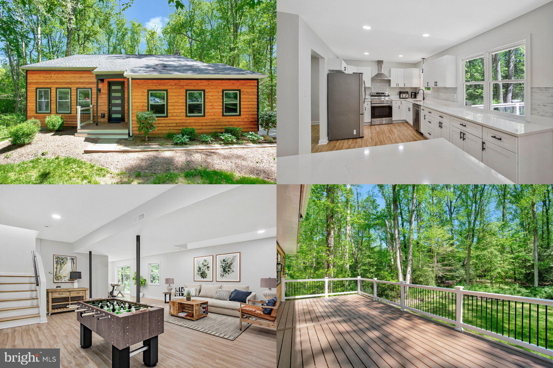 Enter into your own personal fairytale, tucked away at the end of an exclusive and charming private cul-de-sac of just three beautifully maintained homes, an exquisitely renovated 4-bedroom, 2.5-bath contemporary sanctuary invites you to experience a life of privacy, beauty, and effortless style. Surrounded by a lush border of mature trees, the home feels like a hidden retreat—yet remains just minutes from the historic charm of Annapolis and major commuter routes. A full remodel has been completed, both inside and out, the true beauty of this home becoming evident as you first pull into the driveway.  Step inside to a luminous, open-concept design where vaulted ceilings enhance the sense of space and natural light pours in through expansive windows. Every detail has been thoughtfully curated, from the recessed lighting to the elegant ceramic tile flooring and refined finishes that flow seamlessly throughout. At the heart of the home lies a spectacular chef’s kitchen, meticulously designed for both daily living and elevated entertaining. A stunning waterfall island commands attention, framed by pristine white quartz countertops, a stylish tile backsplash, and WiFi-enabled stainless steel appliances—blending high-end design with smart technology. The inviting living area, centered around a cozy fireplace, offers the perfect setting for both intimate gatherings and relaxed evenings. Expansive sliding glass doors open to reveal a private, wooded backdrop, creating a seamless connection between indoor luxury and outdoor serenity. The oversized primary suite is a true retreat, boasting a dramatic cathedral ceiling that amplifies the feeling of space and tranquility. The spa-inspired en suite bathroom features a luxurious rain shower, dual vanities, and exquisite designer finishes, creating a personal haven for relaxation and indulgence. The fully finished walkout basement offers endless possibilities—whether you envision a home theater, fitness studio, creative workspace, or private guest quarters. What’s more, all major systems have been upgraded, ensuring modern convenience and peace of mind. With a spacious, finished 2-car garage, impeccable craftsmanship throughout, and a rare setting that offers both exclusivity and comfort, this extraordinary home delivers a lifestyle of refined living.
Accepting Back up Offers