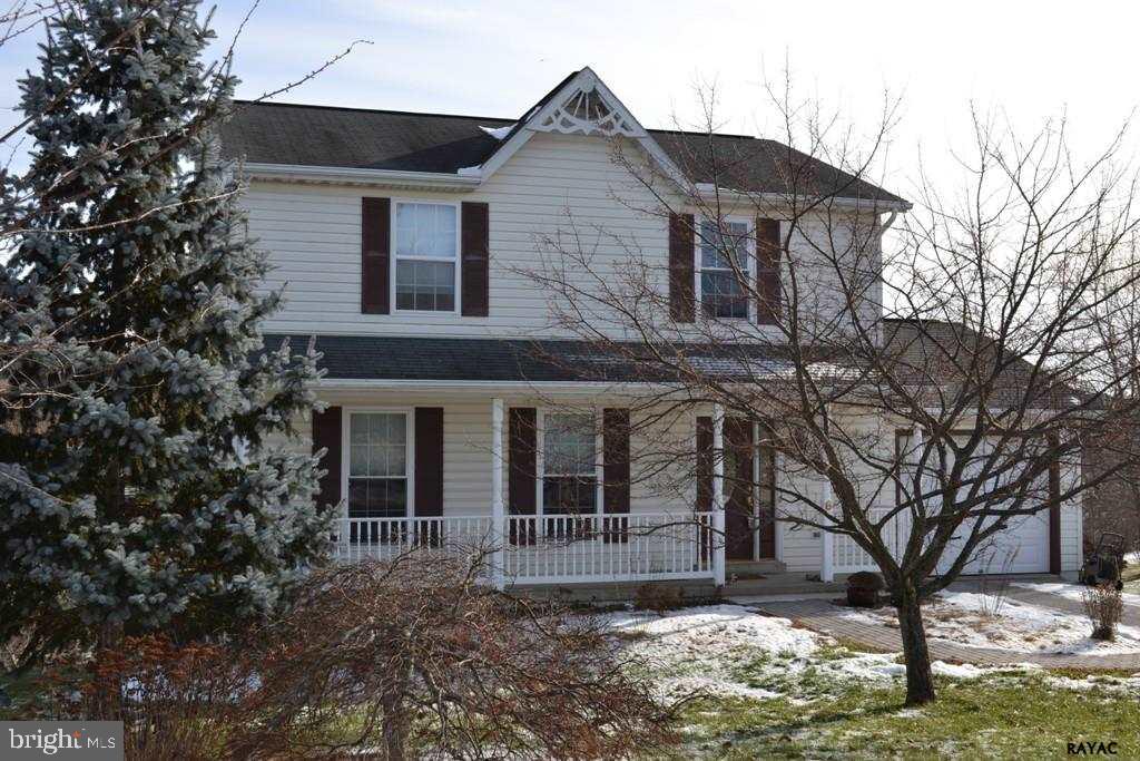 Well Maintained 3 BR Colonial located on a cul-de-sac in Stewartstown Station. Home was recently updated with beautiful Armstrong Wood Laminate flooring. Eat-in Kit w/ breakfast nook & SS appliances, formal Dining Rm w/ sliders. Walk-out LL w/nice Family Rm & sliders to pool deck. The outside has 2-tier deck, gazebo & above ground pool. Great for entertaining!