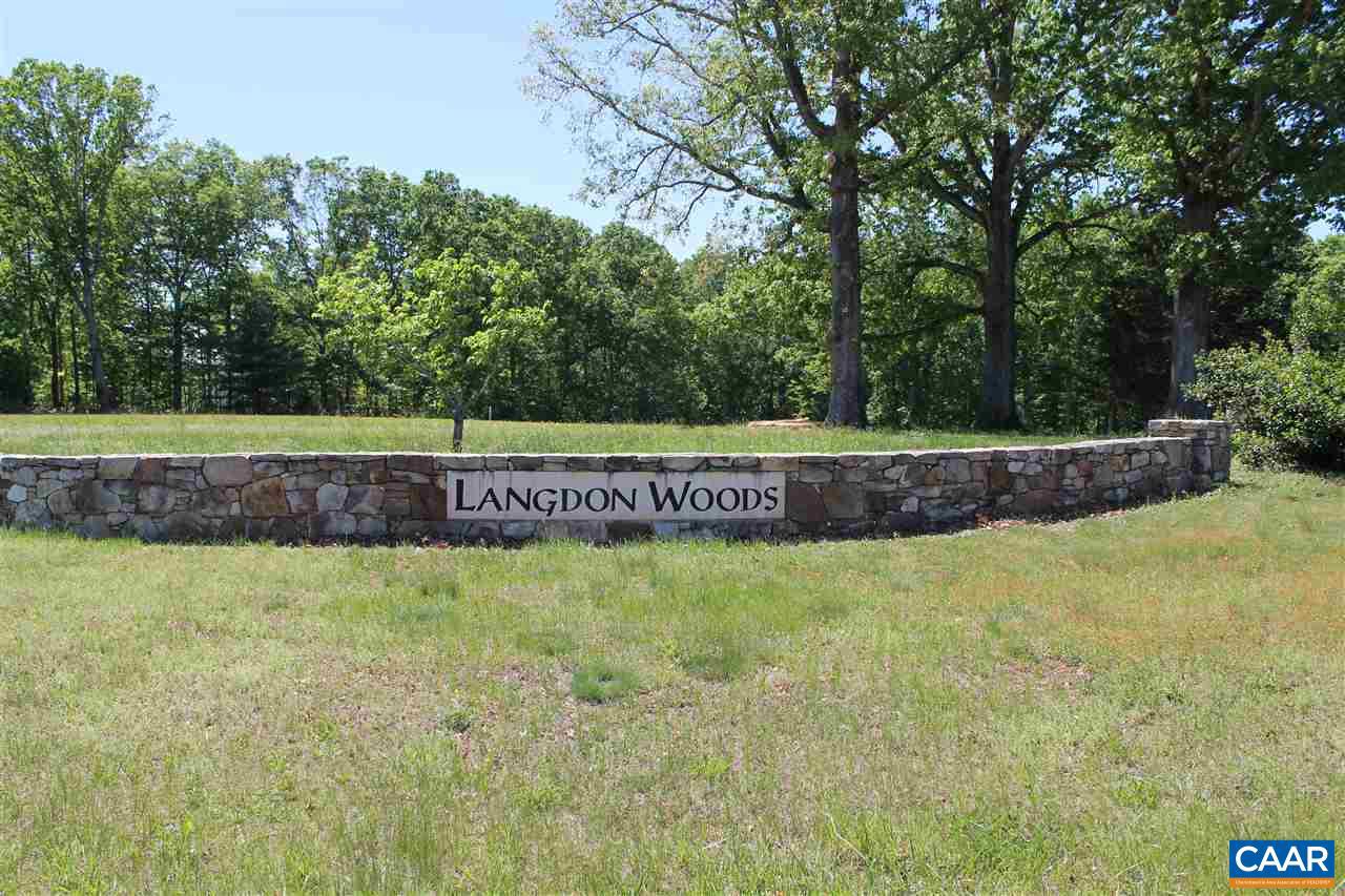 Build and enjoy your custom home in Langdon Woods, a preservation community located just minutes from the Charlottesville/Albemarle airport for traveling, Route 29 for easy commuting, Hollymead Town Center for shopping and the Blue Ridge Mountains for beauty! Langdon Woods offers wooded, private lots with high speed internet , walking/running trail and a community lake with a dock.  This 3.14 acre lot currently has an Individual Well.   Bring your builder and come see why you should be living in Langdon Woods. Tranquil, country living with amenity & convenience in beautiful Northwest Albemarle County.