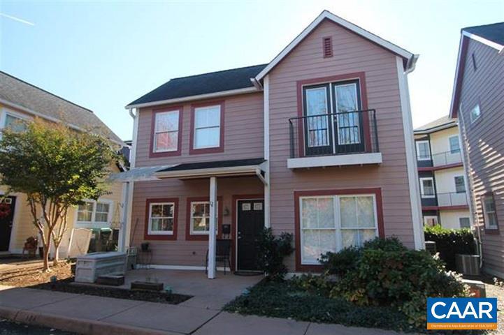 Available Now!  Adorable 2 BR home within easy walking distance to downtown Charlottesville and UVA Hospital and Grounds. Detached home in group of 6 condos/homes features an open floor plan on the first floor with a living room, eat-in kitchen and half bath. Upstairs offers a full bath and 2 bedrooms.   Includes on site parking. Within minutes to restaurants, craft breweries, shopping and near the free trolley, city bus line on W. Main St., an exciting place to live in the ever growing midtown area.