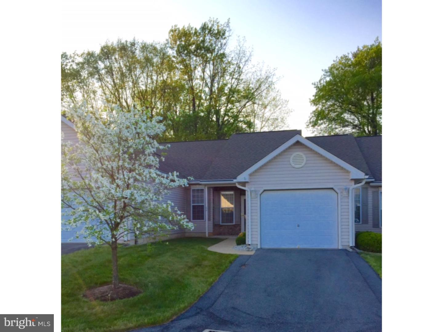 Welcome to 64 Turning Leaf Way in the desirable community of Dogwood Place. Convenient one floor living (no steps) offered in a peaceful location with lawn maintenance and snow removal. Open floor plan with freshly painted interior. The 22 handle kitchen features a breakfast bar, pantry and double sink. Spacious 9 foot ceilings, two bedrooms, two full bathrooms, plenty of storage space, and a private back patio make this home a great option. Located near Routes 12, 61,  422 and 222. Great shopping and entertainment options nearby. Quick possession available. Schedule your private showing today!