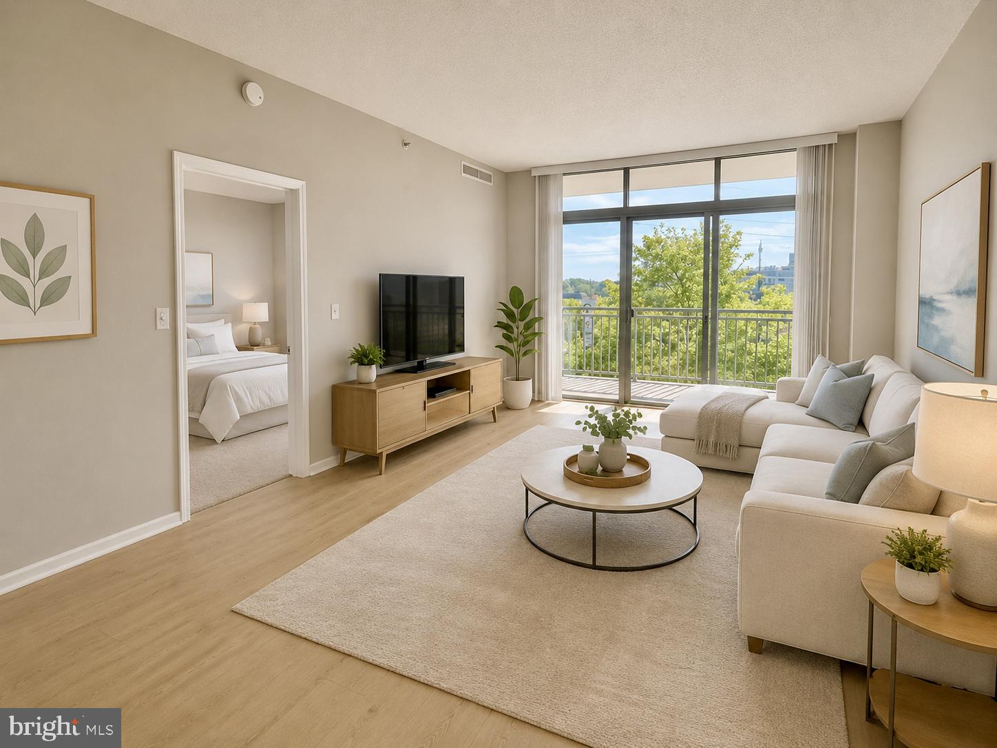 Nestled in the prestigious Sterling at the Metro, this exquisite 1BR/1BA condo (822 sq. ft.) offers a harmonious blend of comfort and high-end urban living. Experience an open-concept layout filled with natural light, featuring a gourmet kitchen with built-in appliances and a serene primary suite with a spa-like bath and walk-in closet. Enjoy your morning coffee on the private balcony or take advantage of the building’s premier amenities, including a concierge, fitness center, outdoor pool, and club room. Located in the highly sought-after Walter Johnson HS cluster and just a 3-minute stroll to the North Bethesda Metro, Pike & Rose, and premier dining—this is more than a home; it’s a lifestyle embraced.  Some photos in this listing have been virtually staged with décor and furniture to illustrate the furniture layout options.