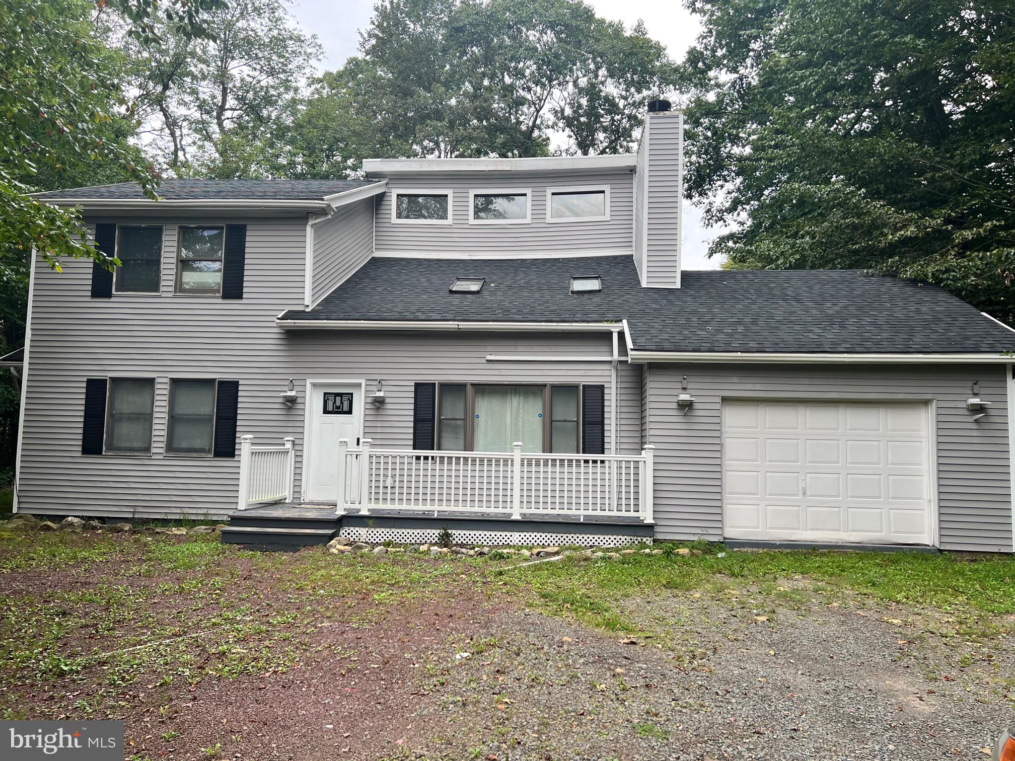 Pocono Farms Contemporary 3 bedroom, 2 bath fully furnished rental. Great for full time living, transitioning, or a corporate rental. Make your appointment to see. The main floor is open concept kitchen, living, dining area, bedroom, bath, and laundry. Upstairs consists of two more generous bedrooms, bathroom, and loft area. One car garage, back deck, firepit. Available immediately. No Smoking. Square footage based on public records.