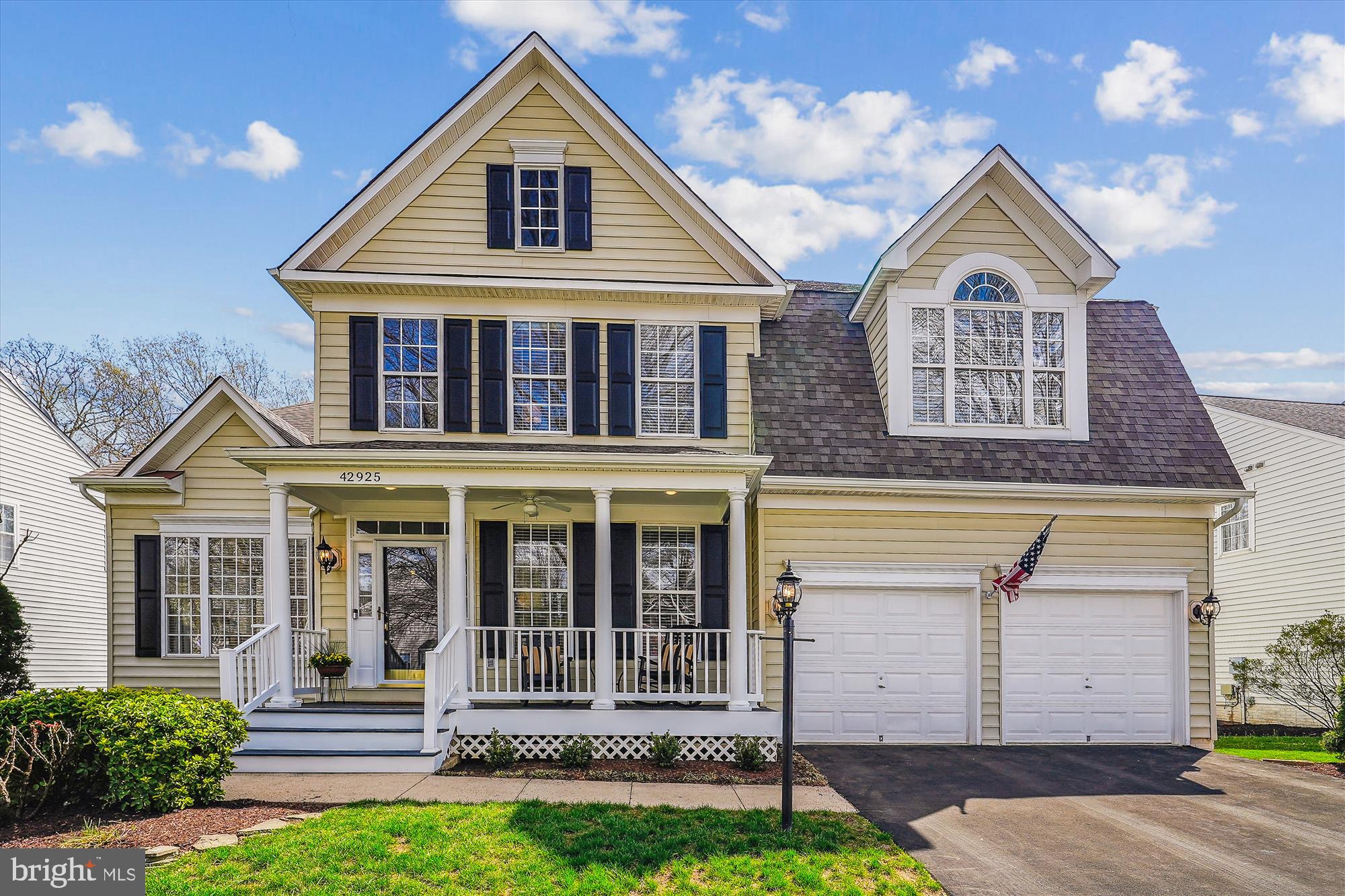 First time offered for sale.  This porch-front VanMetre Sinclair has been meticulously upgraded and maintained by the original owners.   Enter the wide, two-story foyer that opens into huge formal rooms with high ceilings and loads of light.  The kitchen island is expansive with room to serve plus sit and dine.   Hardwood floors gleam throughout the main level and accentuate the beautiful built-ins. Walk-out to the maintance free trex screened porch and deck, with access to the lower yard and overlooking the wooded view.  Upstairs you will find one of the largest primary suites you've seen with two, huge walk-in closets and a fully renovated luxury bath.   Each of the addtional three bedrooms on the upper levels are graciously sized, all with a walk-in closet.  The hall bath has also been fully renovated.  In the basement is another huge bedroom and full bath, making guests feel welcomed.  A massive recreation room and wet bar give you plenty of room to play and entertain. There are two, spacious storage rooms on the lower level with an option to finish additional space.  The daylight basement walks out to the expansive custom, paver patio and built-in firepit.  Take in the wooded view in complete privacy.  Meticulously maintained through the years.   Kitchen Update and Expanded Island and Coffee Bar 2015 - New Hardwood Floors, Main Level 2015 - Roof 2016 - Trex Screened in Porch and Deck, 2017  - Both HVAC Systems 2018 - Custom Paver Patio and Firepit 2021 - Rock Walls and Paver Walkway 2021 - Carpet Upper Level 2021- Kitchen Refresh 2021 - Laundry Room Renovation 2021 - Upper Level Bathrooms Fully Renovated 2021-  Basement Updated w New Carpet and Paint 2024.  Walk to Hillside ES.  Zoned for  Eagle Ridge MS and Briar Wood HS.   The Broadlands Community offers three outdoor pools - fountain pool, quiet swim and Olympic sized all with toddler pools- miles and miles of walking trails, sport courts and comunity center plus a Nature Center offering summer camps and activities.  Easy commute via Rts. 267, 28, 7 and 50 or ride the near-by Silver Metro to Dulles Airport, Tysons and DC.   The location is absolutely prime and this beautiful home is picture perfect and turnkey!  Open Friday, 4-6 pm and Saturday, 12-2 pm   Come and see!