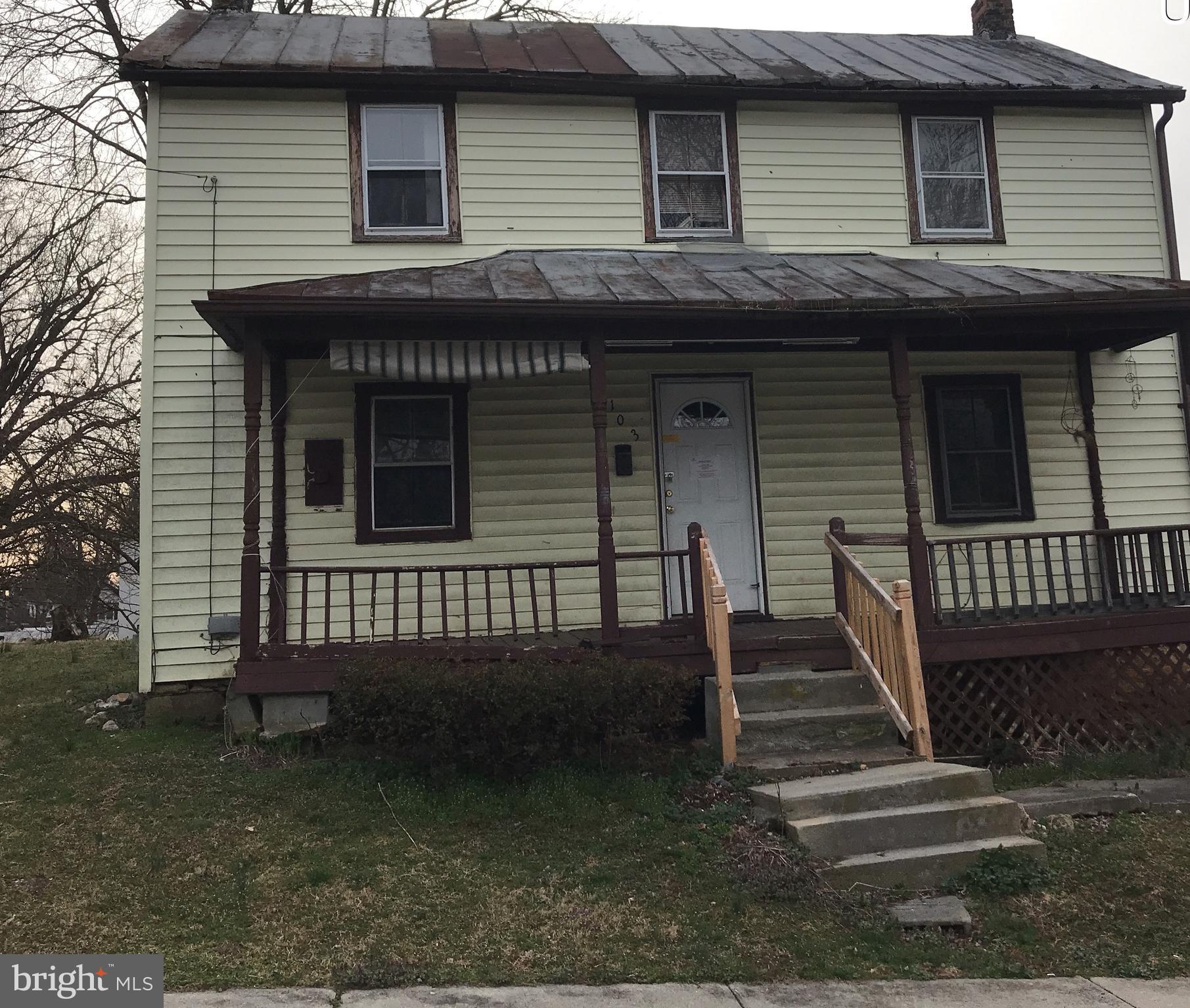 This home is conveniently located close to town. Nice size level backyard!  Seller will not complete any repairs to the subject property, either lender or buyer requested. The property is being sold AS-IS condition. EMD must be certified funds made payable to Braddock Realty. First Look Initiative for owner occupants only until 6/11/2020. WE ARE CURRENTLY  IN A MULTIPLE OFFER SITUATION. DEADLINE FOR HIGHEST & BEST OFFERS IS 6/08/20 at 11 AM