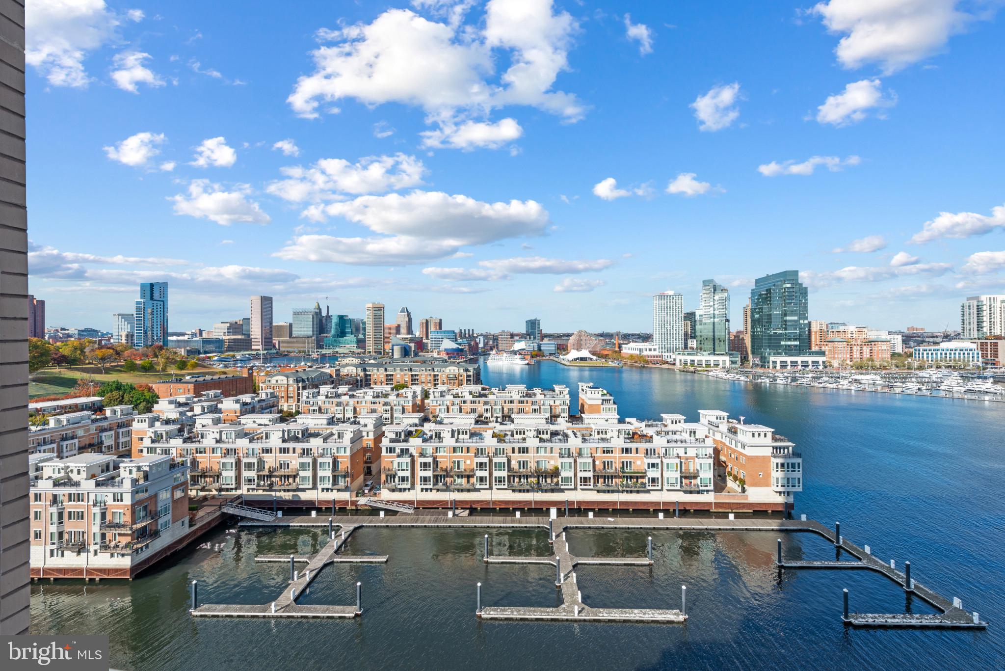 Spectacular Inner Harbor views highlight this fully renovated condominium home in the amenities-rich Harborview Towers.  Beautiful flooring throughout, a fresh, neutral palette, gourmet kitchen, custom cabinets and primary en suite with double vanities and a large, walk-in shower make this a truly move-in-ready home.

The open floor plan provides expansive vistas, including Harborplace, the Baltimore Aquarium, the Inner Harbor Marina, the World Trade Center and a front-row seat to fireworks, the Tall Ships events, boat parades and concerts at Pier 6.

Building amenities include a 24/7 concierge desk, on-site management company,  indoor and outdoor pools, a well-equipped health club with free weights and ellipticals, and multiple entertainment rooms as well as guest suites available to reserve for a nominal fee. 

Close proximity to major arteries - I-95, I-83, and to BWI Airport and AMTRAK stations makes for easy commuting.  And The Harborview Towers - located on the Inner Harbor Promenade - afford access to restaurants, shopping, events, and the water taxi as well as Ravens Stadium and Oriole Park.