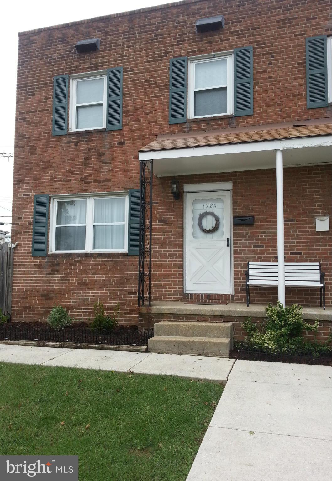 Well maintained Brick Duplex in the Ridgeleigh community! The large addition has made a nice Master bedroom or use as a den/family room. There's a separate office, upper level laundry and attached storage rm. New appliances. Small easily maintained fenced yard. No Ground rent. Home is larger than it appears and shows well. Mins to 695, I-95, Towson, White Marsh, and close to public transportation.