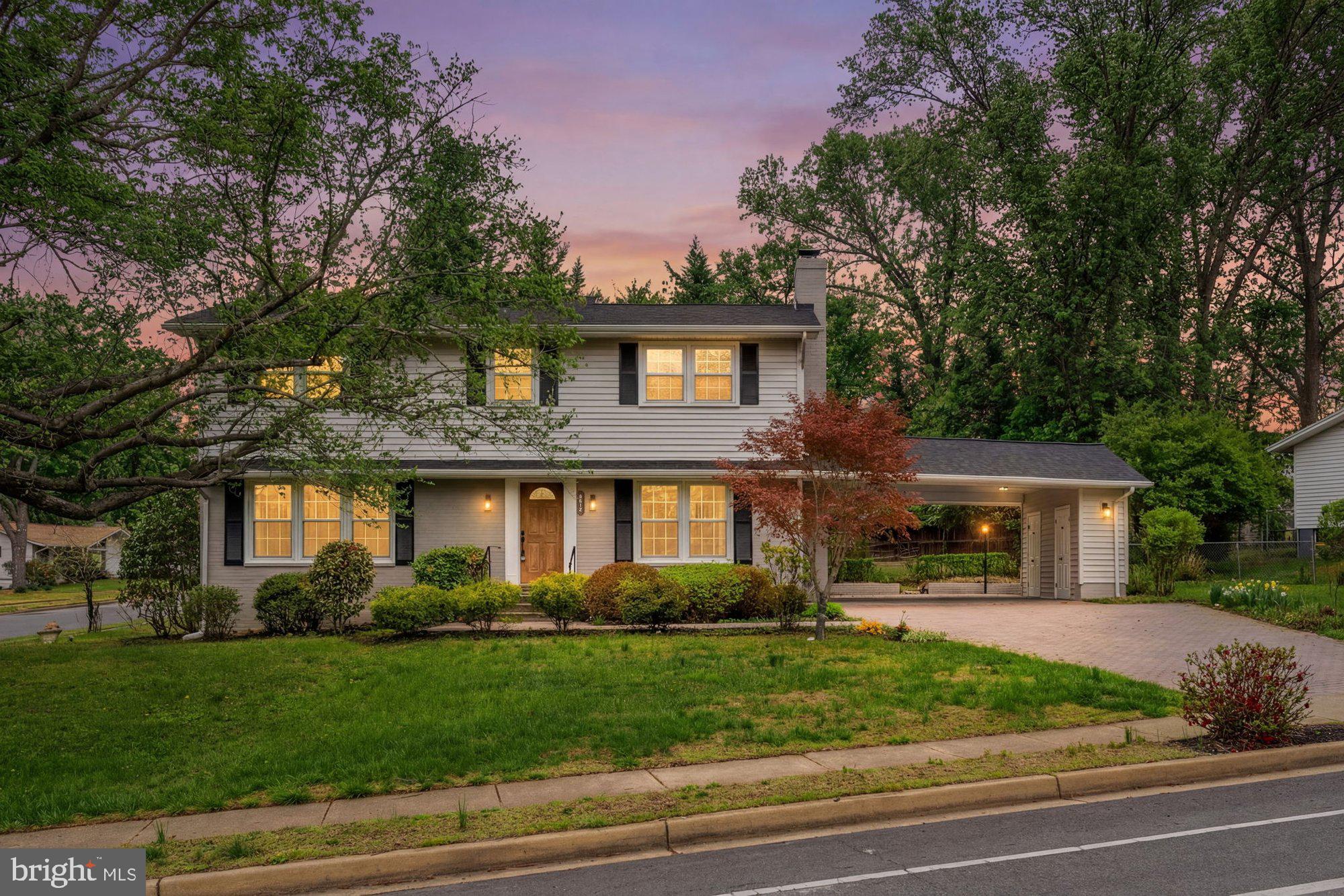 Charming and beautifully updated, this home sits on a 0.27 acre corner lot in the heart of Vienna and offers 4 bedrooms, 3.5 baths, and 2,400 finished square feet. The main level features wide plank flooring and a bright, open layout with a spacious living room, dining room, and an updated kitchen with white cabinetry, quartz countertops, stainless steel appliances, subway tile backsplash, and a large center island. The kitchen opens to a breakfast area with access to the deck. The family room features a gas fireplace with modern wood detailing. Upstairs, the primary suite includes a private en-suite bath, along with three additional bedrooms and a full hall bath. The finished lower level offers a recreation room, full bath, and laundry area. Enjoy a backyard with deck and patio, shaded by mature trees. Public water, sewer, and natural gas. Minutes to Metro, downtown Vienna, shops, restaurants, and parks.