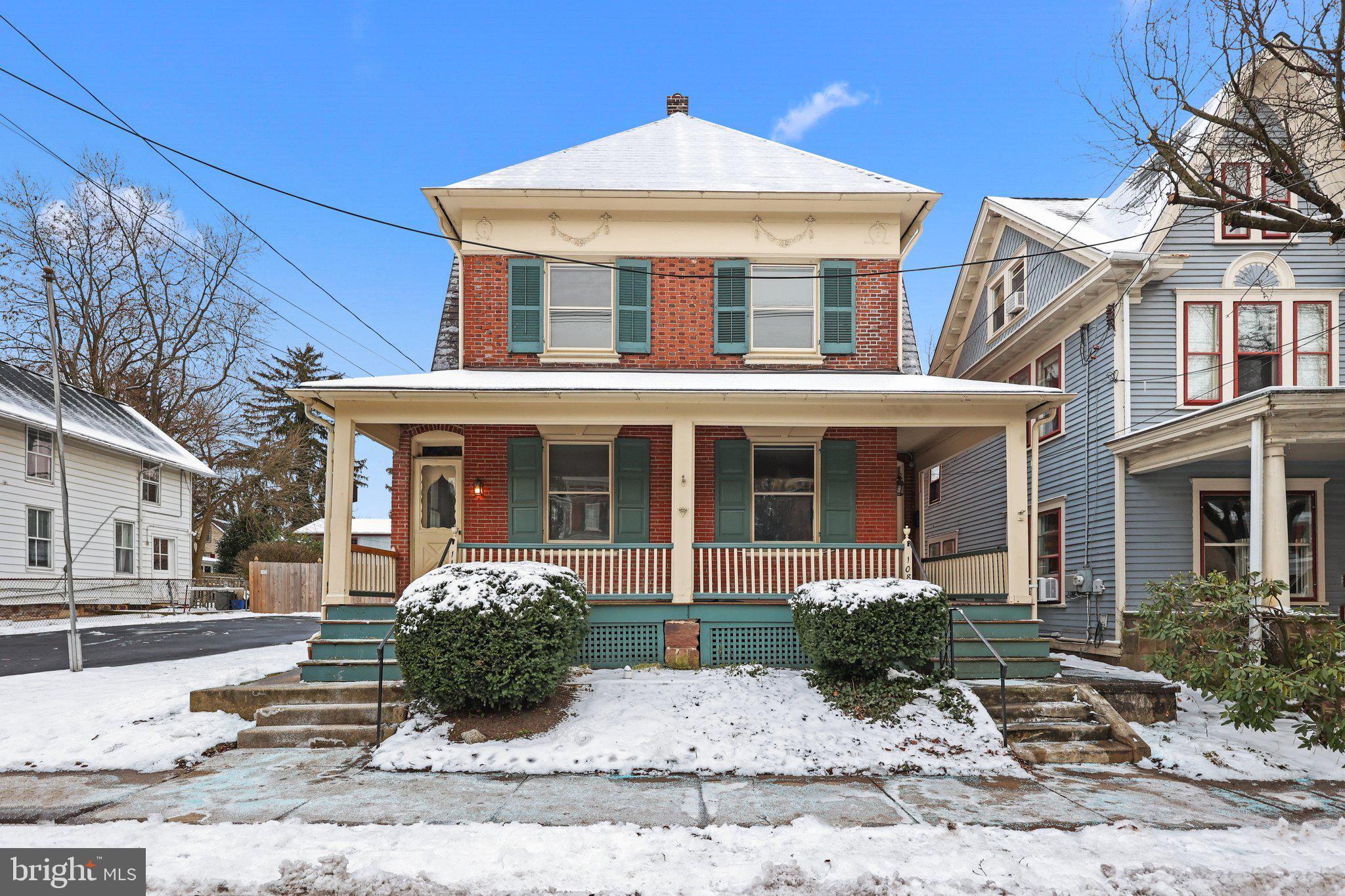 CALLING ALL INVESTORS AND OWNER OCCUPANTS! LOCATION - LOCATION - LOCATION! An amazing opportunity in Newtown Borough to live and to invest awaits you! Located in the historic district, this single parcel is a DUPLEX! Living on one side and renting out the other offers a wealth-building opportunity that is hard to come by, or perhaps you would prefer to derive an income stream by renting out both sides! Each unit has a main level offering living room, dining room, and kitchen, a second level with three bedrooms and a full bathroom, plus a finished third floor that can be flex space, a work-from-home office, or possibly an ‘owner’s suite.’ In addition, both units offer a full basement with laundry. Sit on your front porch and take in Borough life and all the conveniences it has to offer! Walkability receives a ‘10’ rating with access to dining, shopping, car shows, and seasonal festivities! Commuting is also a ‘10’ – situated just minutes from the Village at Newtown, major commuting arteries, the charming towns of Bucks County, and the bustling university town of Princeton! Both units have amazing rear yards and there are FOUR off-street parking spaces for occupants! Sought-after gas heating and cooking is another bonus of this property! Your chance to own a piece of history in this turn-of-the-century building is here! Imagine the possibilities of this rare find! The property is being sold in 'as is' condition. The units have separate utilities.