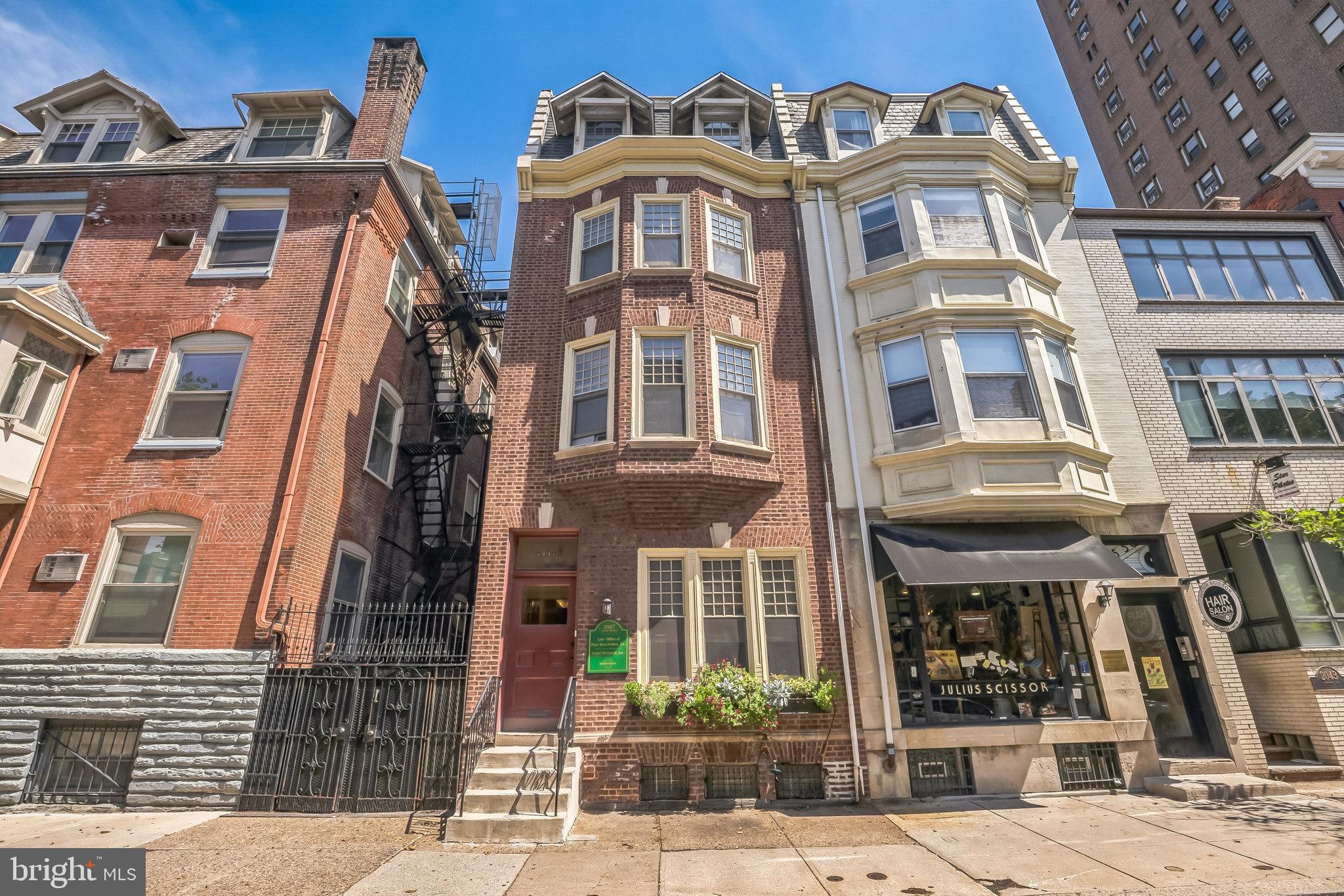 Versatile Income-Producing Property in the Heart of Rittenhouse Square!
Welcome to this charming and uniquely special property located just a block and a half from the iconic Rittenhouse Square Park! Perfectly positioned in one of Philadelphia’s most sought-after neighborhoods, this RM1-zoned gem offers exceptional versatility and investment potential.
Whether you're seeking a multi-family conversion, a luxurious single-family residence, or continuing its current approved use as an elegant professional office building, the possibilities are endless. Currently configured as a fully operational office space with multiple business tenants, this property provides a steady stream of income. There is a total of 8 office units throughout the 2nd, 3rd and 4th floors. 3 of the 8 units are tenant occupied, and the other units are owner occupied. 
As you enter the first floor and you’ll find an attorney’s office featuring a welcoming reception area, front desk, kitchen space, two half bathrooms, and a spacious conference room. The second floor boasts a large main office with a fireplace and an alcove off this office along with two additional private offices. The third floor offers three more offices, including another with a fireplace, plus an additional half bath. On the fourth floor, you’ll find two more offices ideal for a variety of uses.
The full basement offers generous storage space, while the dual-zoned HVAC system ensures comfort throughout. The customized windows installed just a few years ago provide both efficiency and aesthetic appeal. 3+ car parking at the rear of the property is a great bonus!
Don’t miss this rare opportunity to own a piece of Philadelphia history with this truly flexible and income-producing property in one of Philadelphia’s most prestigious locations!