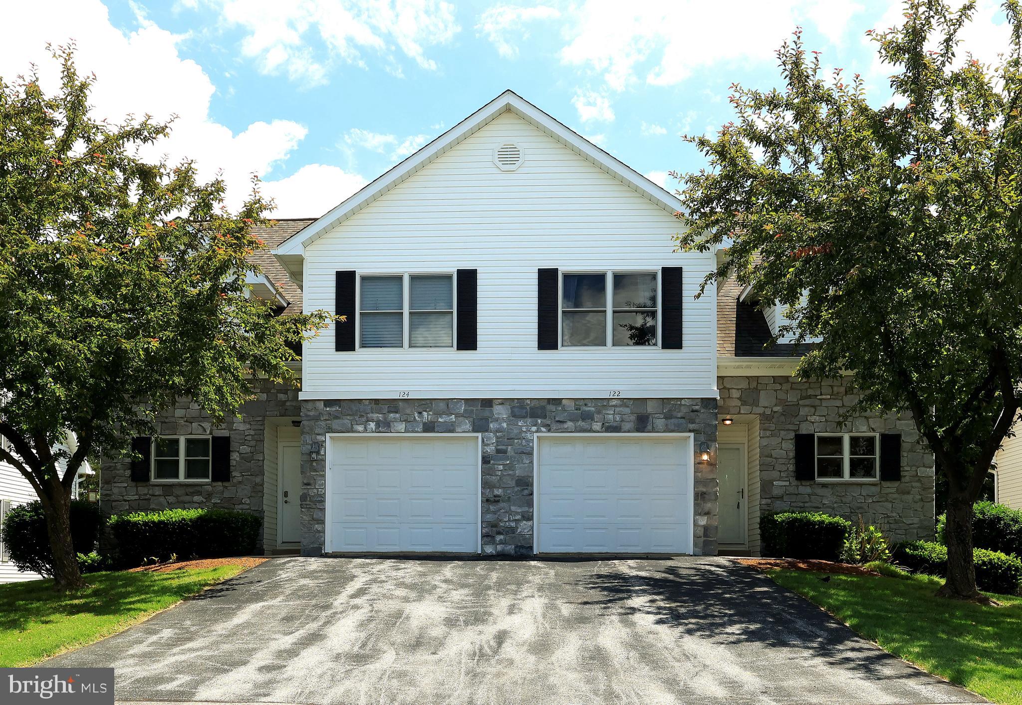 OPEN HOUSE - Thursday, June 25th, 5:00 - 6:30PM
Whether you're looking for your next home, an addition to your investment portfolio, or a football weekend retreat, 122 Washington Place has just what you're looking for! This 3 bed/3 bath easy living condo is located just five miles from the stadium and features a light and bright open floor plan that welcomes you in! Spend cozy evenings in the vaulted living room with gas fireplace and sliding door to the sweet deck or share meals with your loved ones in the open concept dining room with big windows and cute light fixture. Cook up tasty meals in the well appointed kitchen with oak cabinets, gas range, good counter space, and a double basin sink with a window overlooking the side yard. You'll appreciate the main level office with French Doors, a full bath making is an optional guest space or bedroom, and access to the laundry room. Upstairs discover a space all your own in the serene primary suite with large bedroom, walk-in closet, and private bath with tub/shower combo and dual vanity. The two additional nicely sized bedrooms share a full hall bath with tub/shower combo! The unfinished lower level provides great storage space and you'll love the convenience of the one car integral garage. Enjoy sunny afternoons unwinding on your back deck with a lemonade and the day's crossword! With nearby parks, walking paths, schools, shopping, and a quick commute to campus either via car or the bus route, the location can't be beat! The monthly association fee includes: Landscaping, snow removal, exterior maintenance, and exterior pest control. Fresh paint touchups and new carpeting on the main level and hallways, make this home move-in ready! Come take a look today!
