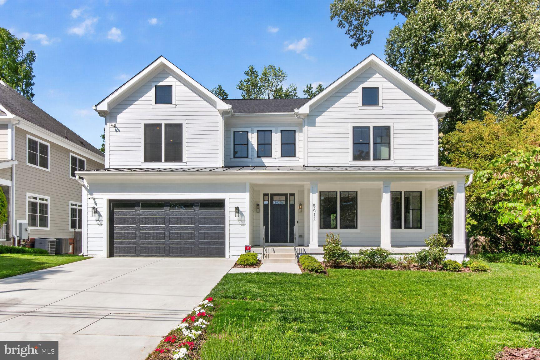 2.5 year young  6200 sq ft masterpiece of gorgeous open space with a stunning gourmet kitchen!  yards of counter space, a grand central island with ample seating for 4-6,  an entertainers dream with double ovens, sinks, dishwashers, and  so much more! The adjoining breakfast area and grand family room are  flooded with light with multiple windows and sliders opening to an oversized party deck and rear yard space!  Upstairs, the primary suite is huge with an incredible walk-in closet and a sumptuous bath with a giant walk-in shower and loads of space!  3 additional en-suite bedrooms provide ample spaces for the family or guests! Also, there is an open family or den space!  The lower level provides an enormous recreation/family room, a large guest, au pair, or in-law suite with a 5th full bath, a spacious fitness, exercise, or media room, and a fully equipped utility room providing good storage as well. Walk to Sumner Place, the new Westbard Square shops and restaurants, parks, and public transportation. Enjoy quick access to I-270, I-495, Northern Virginia, and Washington, DC. Outdoor enthusiasts will appreciate the nearby Capital Crescent Trail and Little Falls Trail—ideal for hiking and biking.