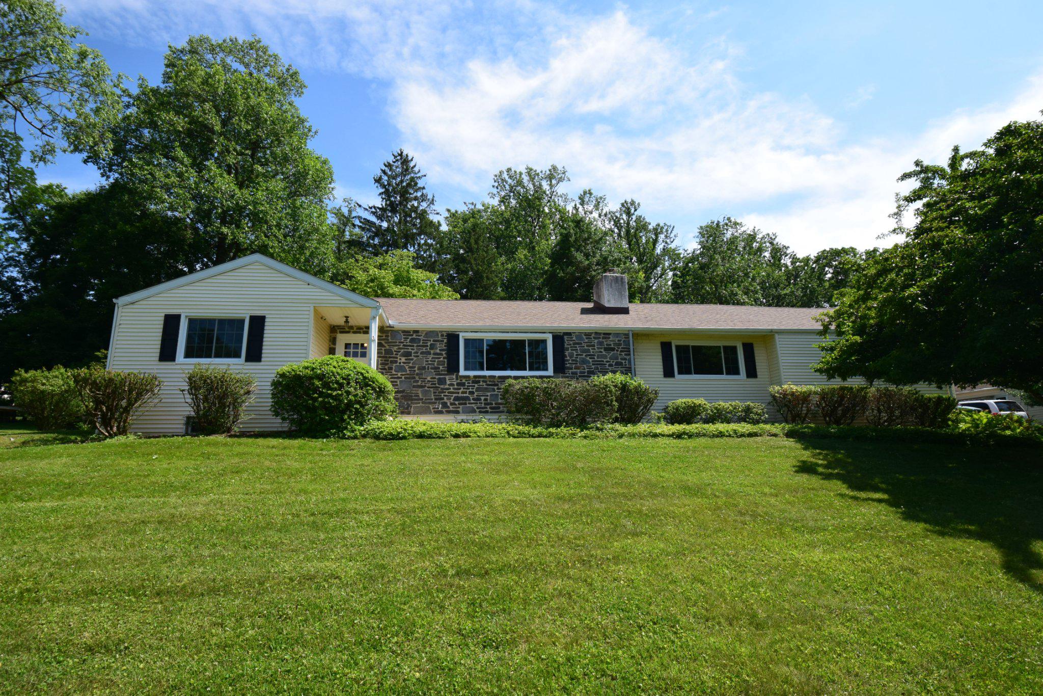 Spacious 4 Bedroom, 3 Full Bathroom, Stone Colonial with 2-Car Garage, located on a quiet street near Conestoga High School and Hillside Elementary School. Enjoy a neighborhood tradition singing holiday carols under the streetlight on Carol Ln. Covered flagstone patio looks out to a private, flat backyard with a storage shed located at the back corner of the property. Inside you’ll find beautiful hardwood floors in the Dinning Room, Living Room with Stone fireplace, Foyer, hallway, and in one of the bedrooms. Expansive, dry basement area has a finished paneled room with full Bathroom, Laundry Room, Craft Rm, and utility area, providing plenty of storage areas, plus living space. Updated bathrooms, newly replaced windows look out to the front yard, freshly painted, and new carpet in 3 bedrooms make this home move in ready. Roof is only a few years old with gutter leaf screens, attic HVAC system was installed in 2012, Buderus boiler for baseboard heat in 2007, and 1-year home warranty, all add up to make this home worry-free you.