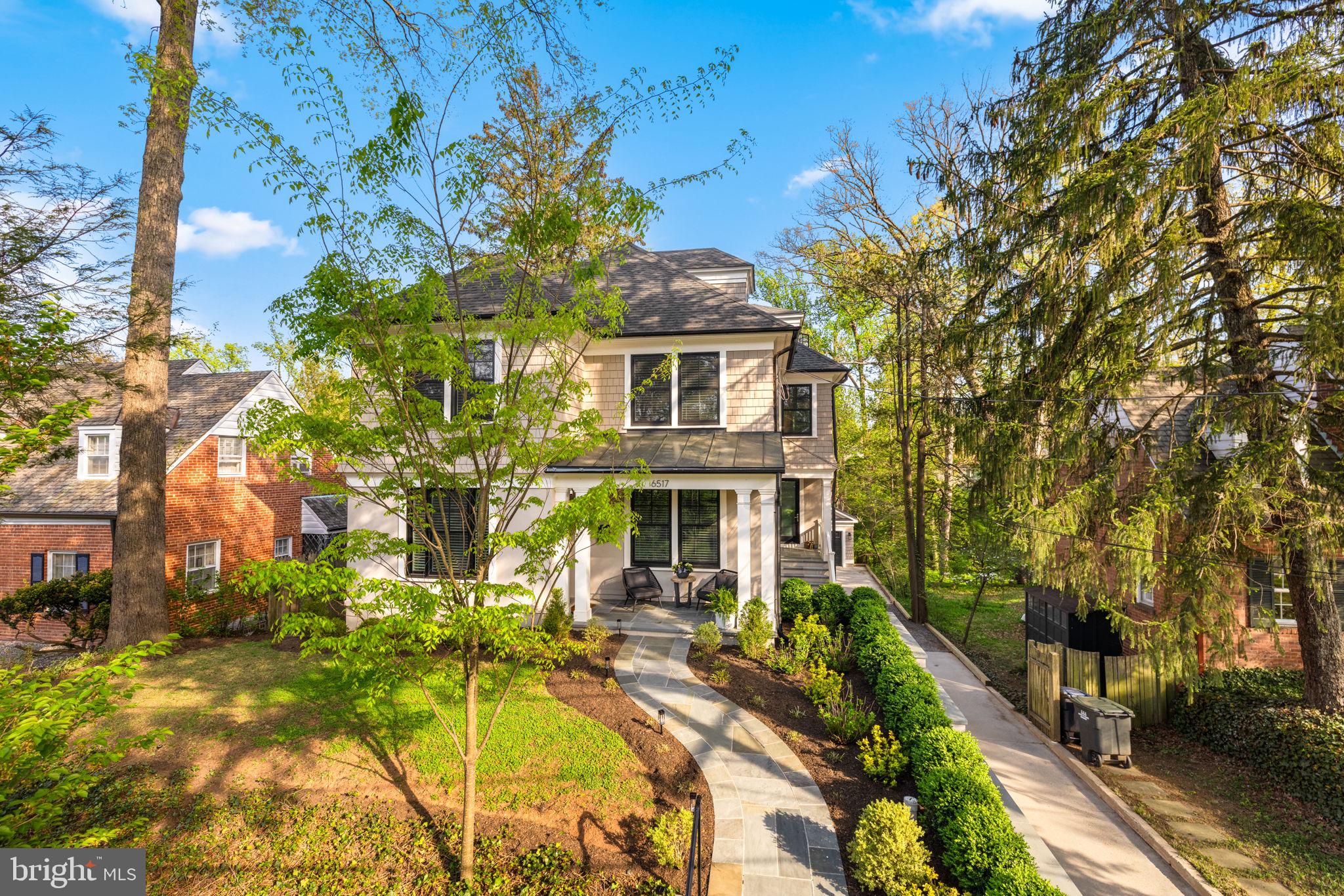Set above the street, with striking curb appeal, on a beautifully landscaped 9,213 sq ft, lot in the sought-after Barnaby Woods section of Chevy Chase, DC, this elegant home offers a rare blend of timeless design and modern comfort. Built in 2018 by, well-known builder, Bob Holman, this beautifully crafted 6-bedroom, 6.5-bathroom custom residence offers approximately 6,759 square feet of pristine and thoughtfully designed living space across four finished levels.  The expansive grounds include a terrific, flat open backyard plus a more natural and serene setting where a small stream runs along the lower level of the property, creating a peaceful retreat at the property’s edge. In addition, the property features a long private drive, detached garage, beautiful landscaping and practically maintenance-free grounds with outdoor irrigation. 

Thoughtfully designed for both everyday living and entertaining, the home’s open and airy layout is filled with natural light. 

Surrounded by wooded views, the back of the house features a spacious open Chef’s Kitchen and Family Room with a large Island and generous table space that opens to a spacious family room with an elegant stone fireplace. The formal Dining Room comfortably seats 12.  The walk-out lower level extends the living space even further, offering flexibility for recreation, fitness, or private guest accommodations.                                                   

Noteworthy Features: 

- 6 bedrooms | 6.5 bathrooms with 5 bedrooms featuring their own ensuite bath

 - Approx. 6,759 SF across four finished levels

 - Built in 2018 by respected local builder Bob Holman 
- High ceilings, elegant moldings, and custom millwork throughout 
- Formal living and dining rooms with refined architectural detail 
- Expansive family room open to chef’s kitchen with oversized island 
- Premium appliances, custom cabinetry, pantry, wet bar, and mudroom 
- Built-in speakers for seamless everyday living and entertaining 
- Indoor sprinkler system for added peace of mind 
- Luxurious primary suite with dual walk-in closets and spa-quality bath 
- Second floor laundry and generously sized secondary bedrooms 
- Third-floor with Bedroom, Full Bathroom and bonus room ideal for a private office, playroom, or flex    space
- Enormous walk-out Lower Level with Bedroom or Gym, Full Bathroom, and recreation room large enough for a pool table, ping pong, gym, or multiple entertaining zones
- Covered rear deck plus a covered patio below for outdoor entertaining 
- Flat fenced yard with room to play, garden, or relax 
- Beautifully landscaped, low-maintenance outdoor spaces designed for easy living 
- Detached garage plus extended private driveway parking 
- Turnkey condition with modern systems

This is a rare chance to offer buyers a newer custom home with exceptional square footage, versatile living spaces, and outstanding amenities in an established neighborhood setting.
