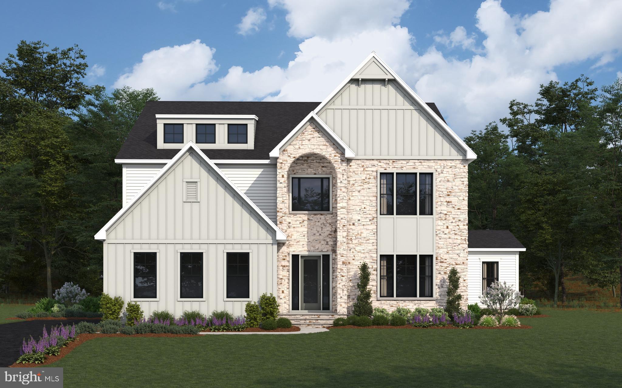 **Home will be available for a July 2025 move in**Meet the Hampton II which includes 6 bedrooms/6.5 baths with a 4-car garage and sits on a very private 1.22 acres in a cul-de-sac and backs to conservation area. Enter this home from a covered porch and view the soaring 2-story foyer. A flex room with French doors greets the entrance for use as you prefer- a home office or formal living room. The formal dining room is off the foyer and includes tray ceilings. Tray ceilings are additionally included in the family room and kitchen area. The kitchen and great room share the ever-desired open concept feel. Stay cozy near the contemporary linear fireplace and enjoy picturesque views from the double sliding glass doors. A conservatory is just off the family room. - perfect for holiday entertaining. The kitchen is complete with Aristokraft soft-close cabinets with below cabinet lighting and quartz counters. Fit for a chef this kitchen includes high-end KitchenAid gourmet appliances with a 36” gas cooktop, double oven or microwave/oven combo, double oven, dishwasher and French door refrigerator. 10 Foot ceilings are throughout the main level with 9-foot doors giving a airy feel throughout. The owner entry is positioned nearby and includes a drop zone. A private first floor bedroom is tucked away with walk-in closet as well as a main level full bath with walk-in shower. The solarium is off the family room providing gorgeous, wooded views. Oak stairs with iron balustrade led to the bedroom level. The primary is at the top of the staircase and is finished with a bedroom and sitting area with tray ceilings. Enter the primary bath through a generous hall through French doors. This bathroom will take your breath away! A walk-through glass front shower is the focus of this bath with double shower heads and a free-standing tub in front. Separate vanities provide plenty of storage with soft-close cabinets and quartz counter tops. A water closet is off to the side. Two generous walk-in closets are in this bedroom. Mohawk Revwood floors are featured in the hallway. For convenience, the laundry room is on the bedroom level which includes cabinets and a utility sink. Storage is abundant with two linen closets. All secondary bedrooms are generously sized and include a bath and walk-in closet. Secondary baths finished with 6x6 ceramic tile, soft-close cabinets and quartz counters. The basement is complete with a recreation room, full bath and basement bar. A video doorbell, Echo Dot, Zwave thermostat and door lock and wi-fi enabled garage door openers. July 2025 closing. *Photos not of actual home, and are of a similar model*