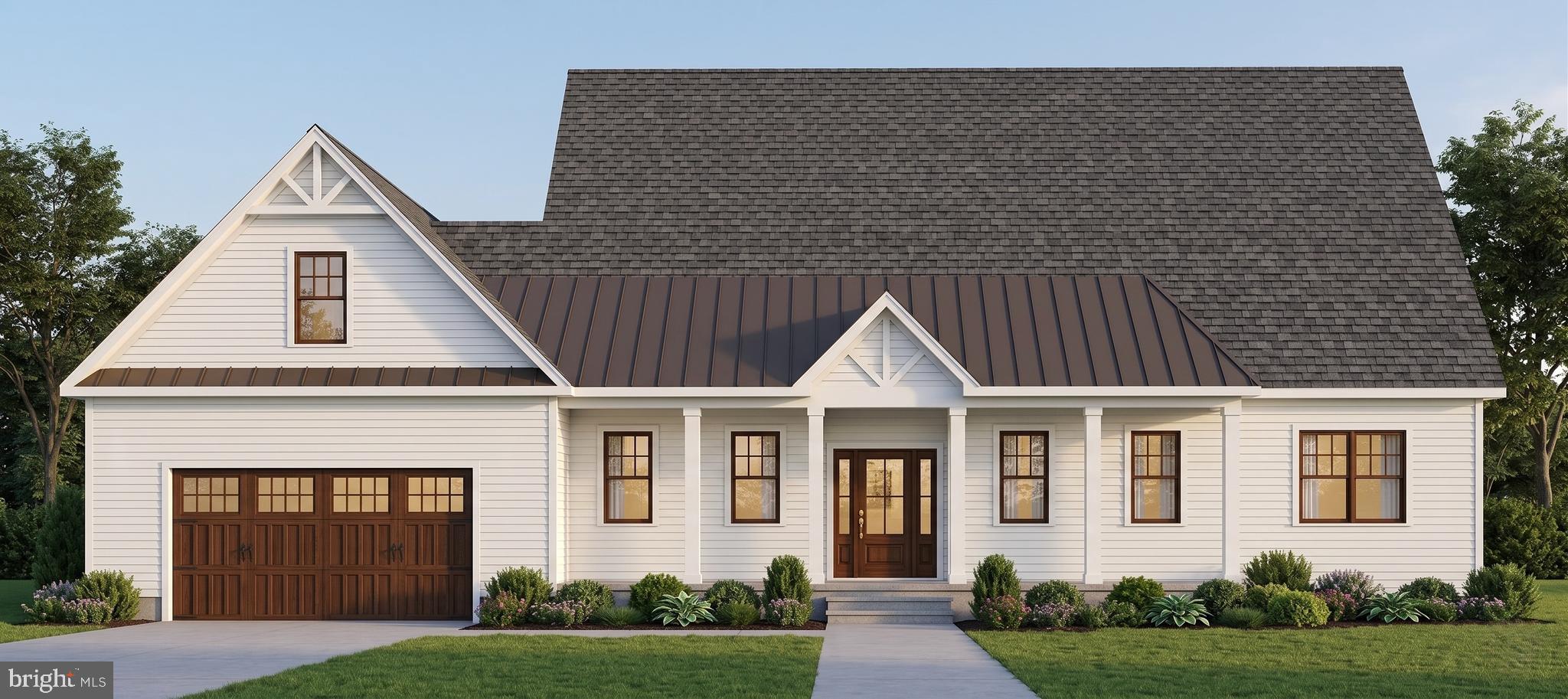 Set on a generous 0.85+/- acre parcel, this new construction home blends modern open-concept design with the serenity of a sprawling private lot. The heart of the home features a vast living area that flows into a gourmet kitchen anchored by a large center island, while dual sliding doors lead to an expansive rear deck built for outdoor entertaining. The private owner's wing offers a dual-sink ensuite and an impressive walk-in closet, while two additional guest bedrooms occupy a separate wing for optimal privacy.

This functional layout includes a dedicated mudroom and laundry zone directly off the oversized two-car garage. Providing significant room for future growth, the home includes a full unfinished second floor, offering a blank canvas to add custom bedrooms, a home office, or a media room. High-quality craftsmanship and thoughtful architectural details define this exceptional country retreat.

Breaking ground estimated week of May 11th and estimated completion date of August 2026.