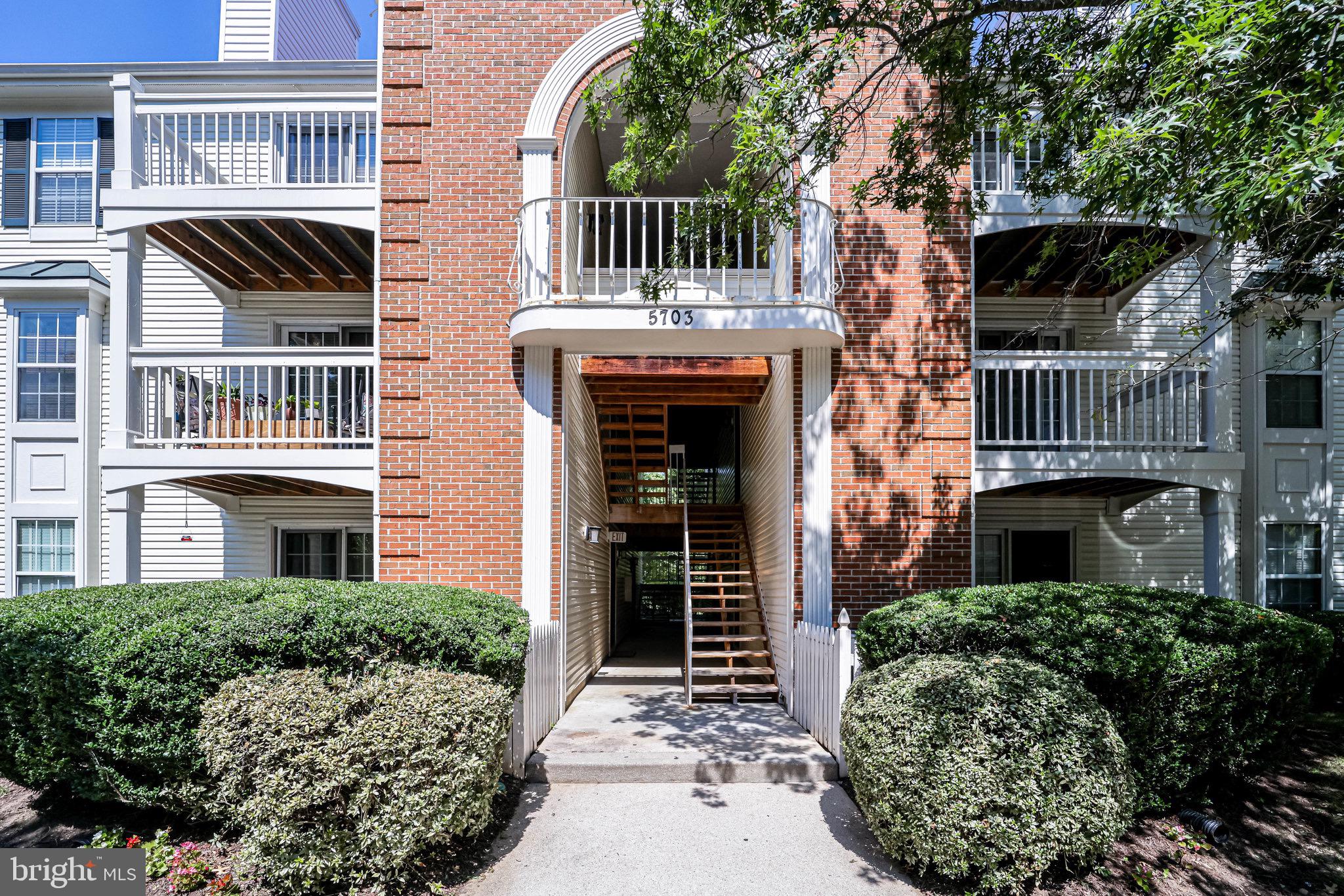 Welcome to 5703 Shadwell Court, #23, a top-floor condominium in the desirable Olde Mill community. Vaulted ceilings and large windows create a bright, open living space, while the top-floor location offers added privacy and peaceful treetop views.

The well-designed floor plan includes a spacious living room with a wood-burning fireplace, a separate dining area, a functional galley kitchen, and a private balcony overlooking mature trees. The balcony is currently being replaced by the condominium association, with the full cost covered by the association, giving the next owner the benefit of a brand-new outdoor space.

The kitchen features appliances replaced in 2022, and the spacious bedroom offers generous closet space, abundant natural light, and the convenience of an in-unit washer and dryer, replaced in 2023.

The monthly condo fee includes trash service, common area maintenance, snow removal, and annual fireplace cleaning, making ownership both convenient and low maintenance.

Ideally located just minutes from Fort Belvoir, Huntington Metro, shopping, restaurants, grocery stores, parks, and major commuter routes, this home offers easy access to everything Northern Virginia has to offer.

Whether you're purchasing your first home, looking to downsize, or seeking an investment property, this well-maintained condo is ready for its next owner.