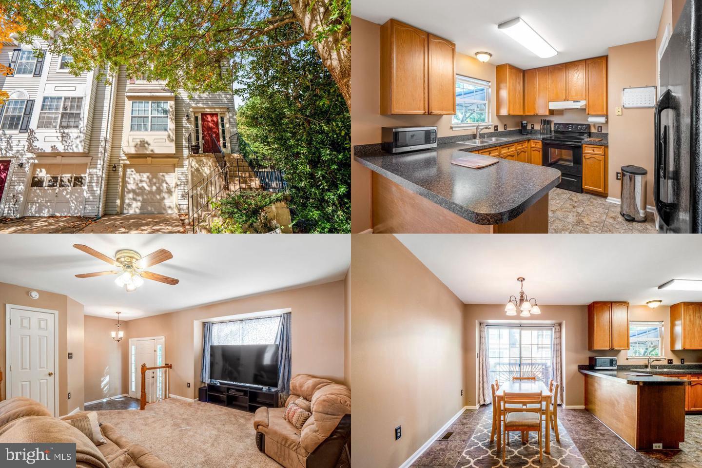 VACANT AND READY! END UNIT TOWNHOUSE WITH GARAGE  IN SPRING KNOLL! 3 BEDROOMS 3.5 BATHS WITH A  DECK! PLEASE USE NVAR RENTAL APPLICATION FORM