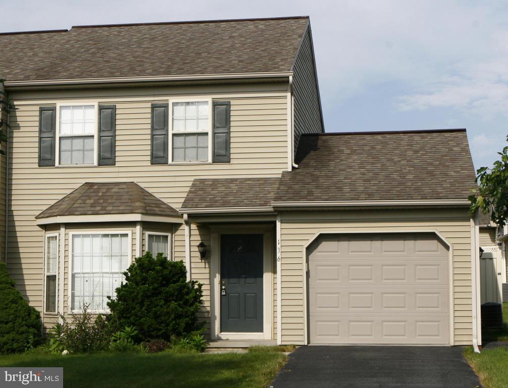 Well-maintained 3 bedroom end unit townhome in Elanco schools on a quiet street. Eat-in kitchen, first floor master bedroom and ample closet space. Patio with privacy fence, courtyard, beautiful view and 1 car garage.
