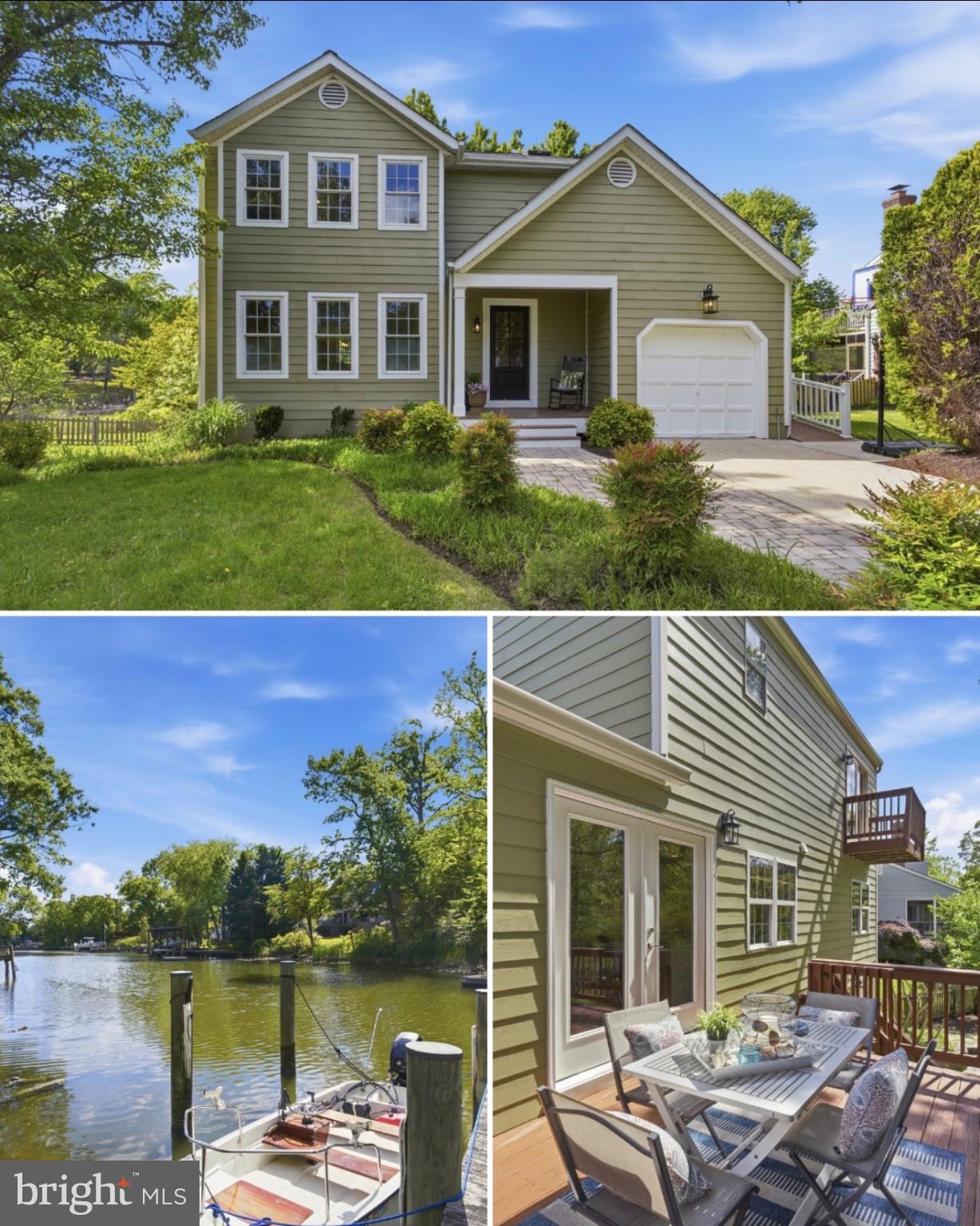 Waterfront home nestled in the serene enclave of Kitty Creek; located right off the South River with easy access to the Chesapeake Bay. This recently updated home offers the perfect blend of luxury, comfort, and waterfront living.  Inside, you’re welcomed by refinished hardwood floors and abundant natural light. The updated kitchen features new GE stainless steel appliances and opens to a cozy living room with a wood-burning fireplace and direct access to the deck; ideal for dining under the stars overlooking the peaceful backyard and creek. A main-level laundry/mudroom with side entrance and ramp adds everyday convenience.The primary suite is a true retreat, featuring a waterfront-facing design with a private balcony and updated en-suite bath. Three additional bedrooms with new carpet offer flexibility for guests, a home office, or growing needs. The fully finished walkout lower level provides a private in-law suite with its own entrance, full kitchen, large updated bath, and laundry hookup; perfect for extended stays or entertaining. Outside, enjoy 50 feet of waterfront with a private dock slip, kayak rack, and a spacious .41-acre lot offering plenty of room to relax, garden, or play. Ideally located with easy access to Annapolis, BWI, and DC, this home offers the best of peaceful waterfront living in Annapolis and everyday convenience.