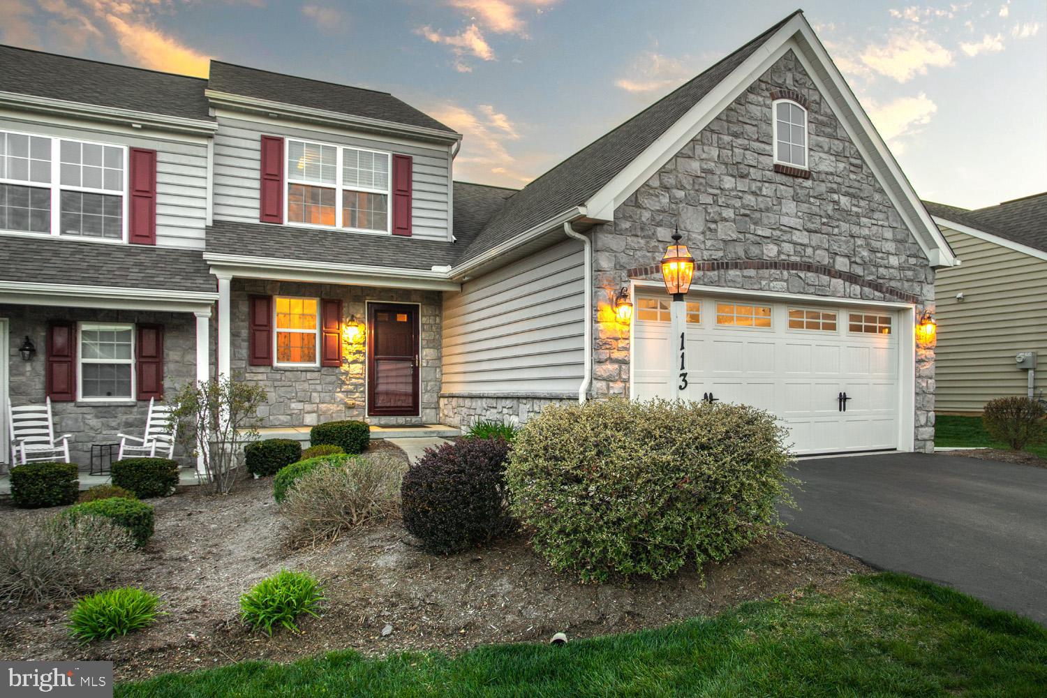Step into comfort and convenience with this charming semi-detached home located in the desirable Southern Village Community. Featuring a sought-after first-floor owner’s suite and an attached 2-car garage, this home offers the perfect blend of functionality and style.  Enjoy cooking and entertaining in the spacious kitchen that flows effortlessly into an open-concept living and dining area. The main living space is enhanced by luxury vinyl plank flooring, giving it a modern and polished look.  Upstairs, you’ll find additional bedrooms and a full bath—ideal for guests, a home office, or flex space. With neutral tones and thoughtful design, this home is truly move-in ready.  Nestled in a convenient Lancaster location, you're just minutes from shopping, dining, and all the amenities the area has to offer.  Don’t miss this opportunity—schedule your private tour today and discover all that 113 Goldenfield Drive has to offer!