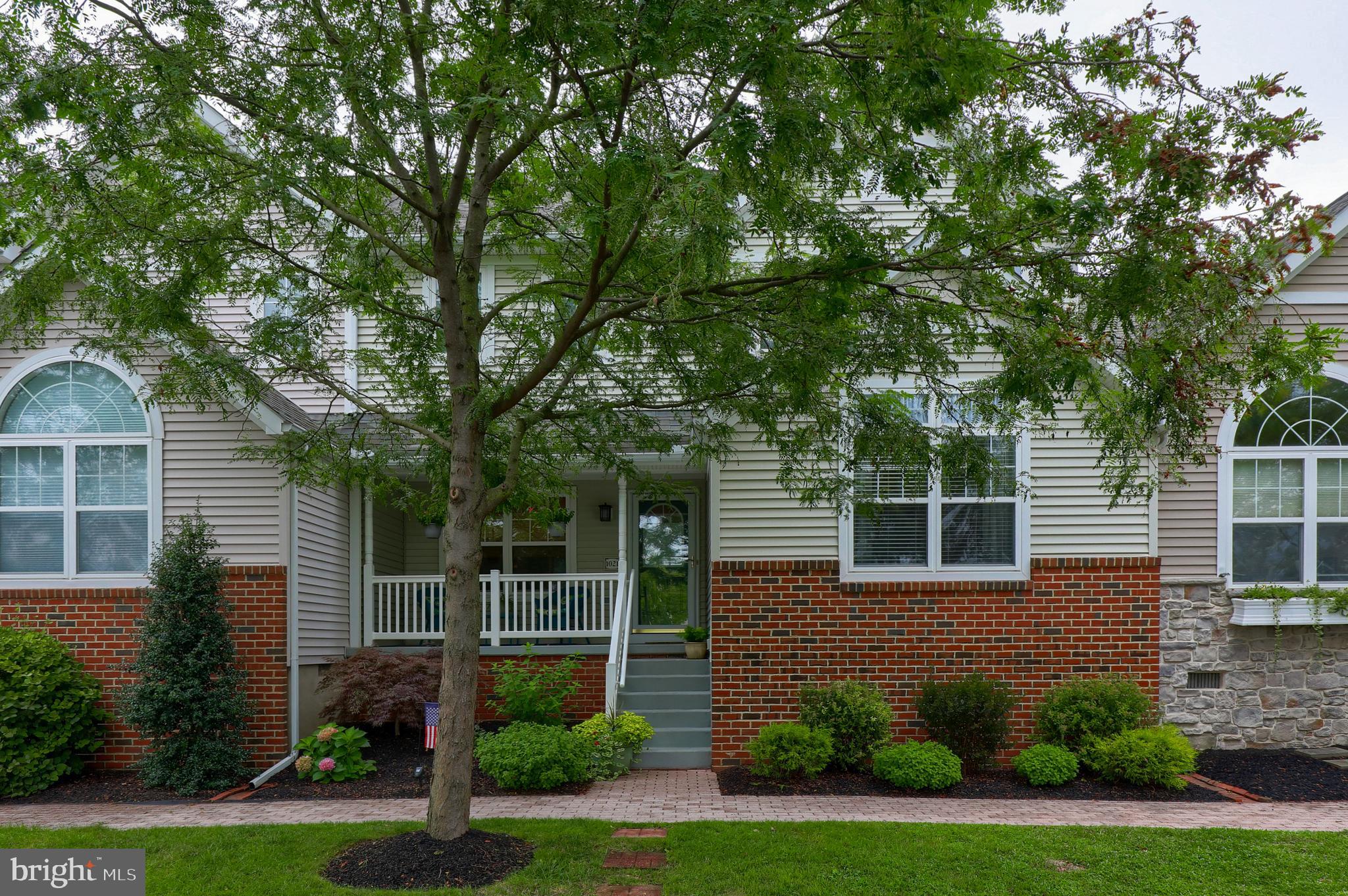 Click the video icon to tour home now. Beautifully maintained townhome within Manheim Township School District is centrally located to shopping, restaurants, and major highways. The first floor features entry level bed and bath, living room with gas fireplace, sunroom, and stunning hardwood flooring throughout. Eat-in kitchen with breakfast bar includes quartz countertops, recessed lighting, and stainless steel appliances all of which are less than 5 years old. Second floor offers sizable master suite, additional bedroom, and loft. Enjoy time spend outdoors from either front porch or brick patio in rear. Detached 2-car garage provides convenient parking and storage space.